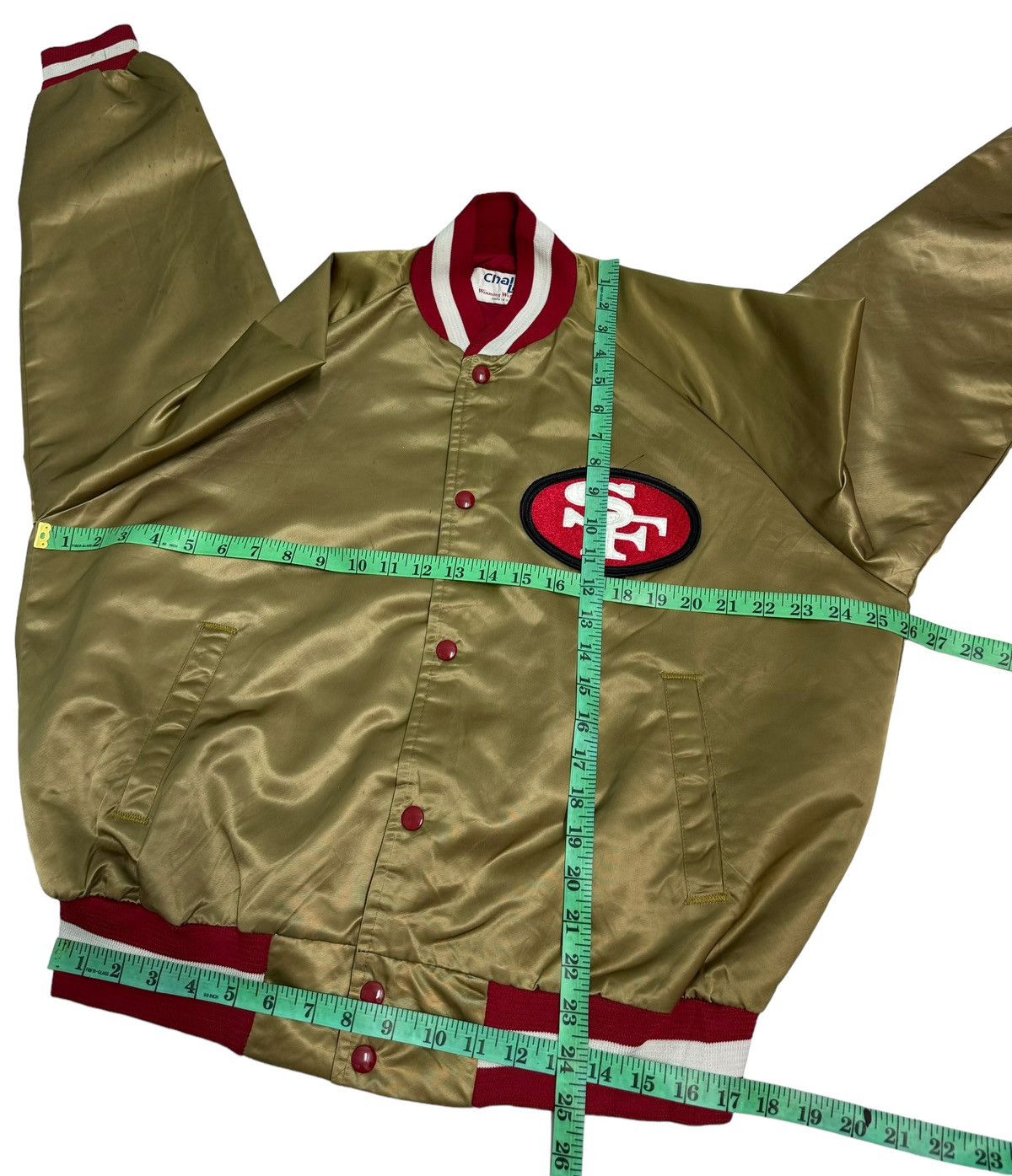 NFL Vintage NFL 49ERS Bomber Jacket Size US L / EU 52-54 / 3 - 16 Thumbnail