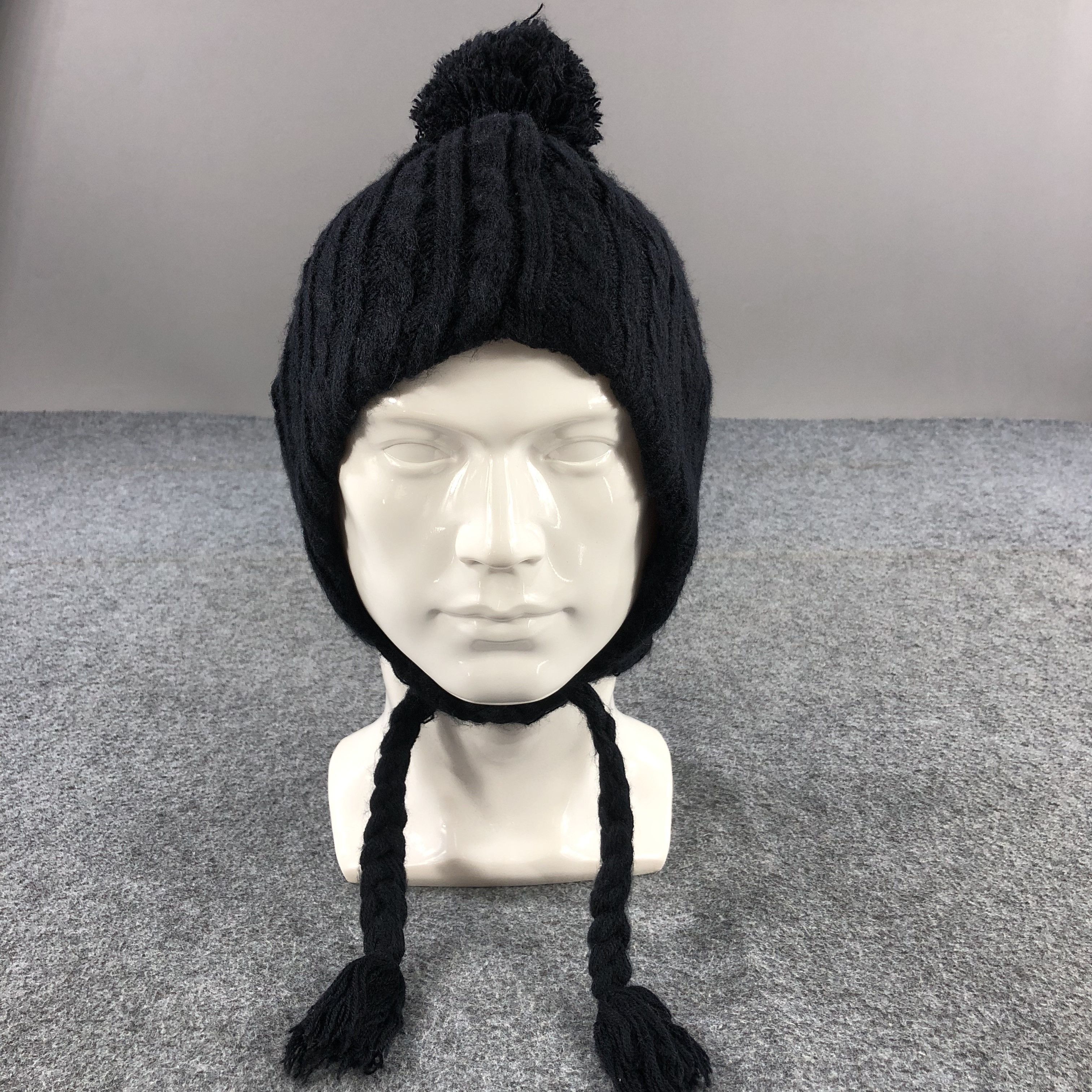 Vintage Unknown Earflap Bobble Beanie Snowcap Snow Hat B166 Size ONE SIZE - 1 Thumbnail