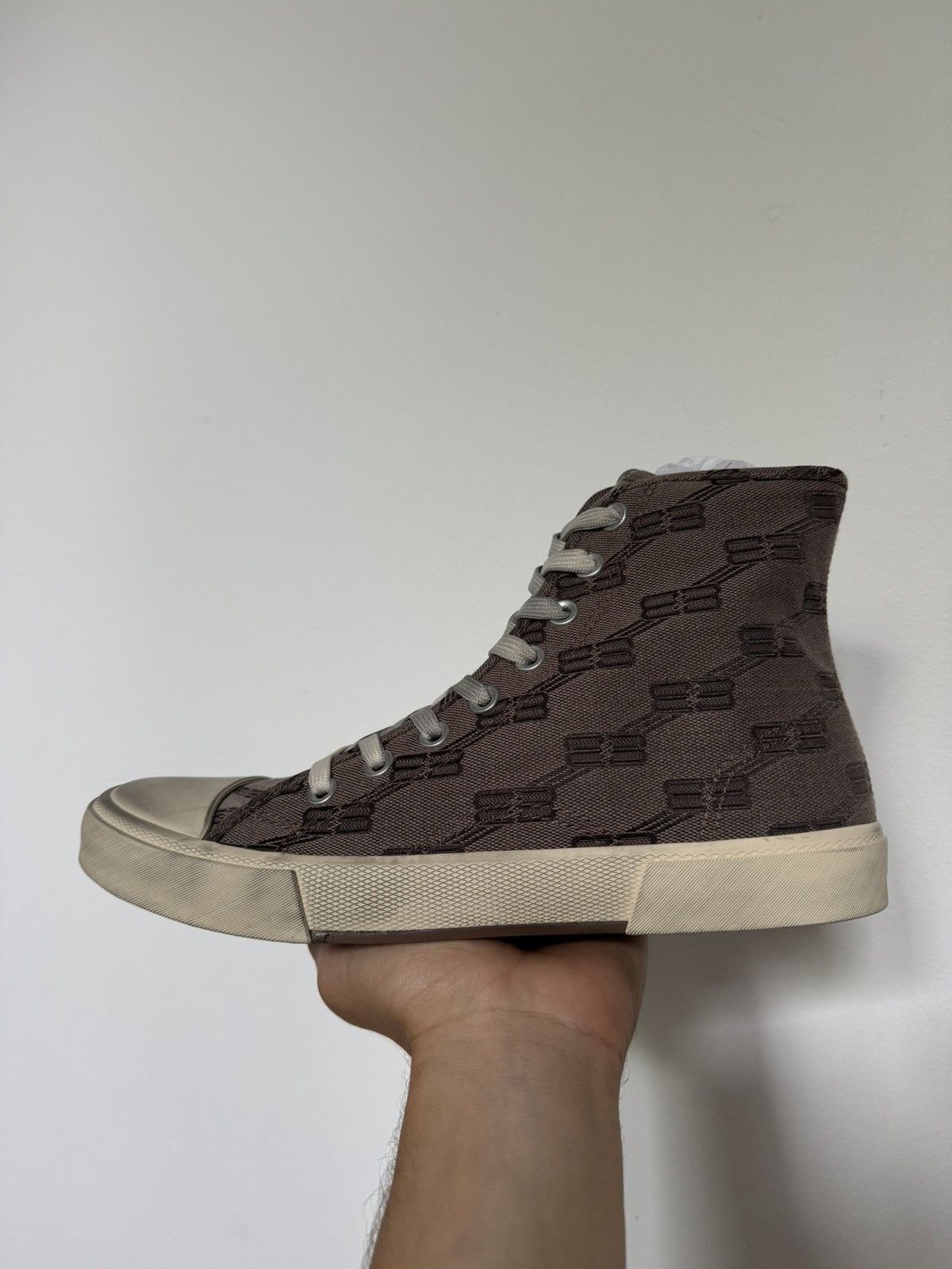 BALENCIAGA 国内買付 PARIS HIGH TOP / GRAY Balenciaga Paris high-top Sneakers | Grey | FARFETCH