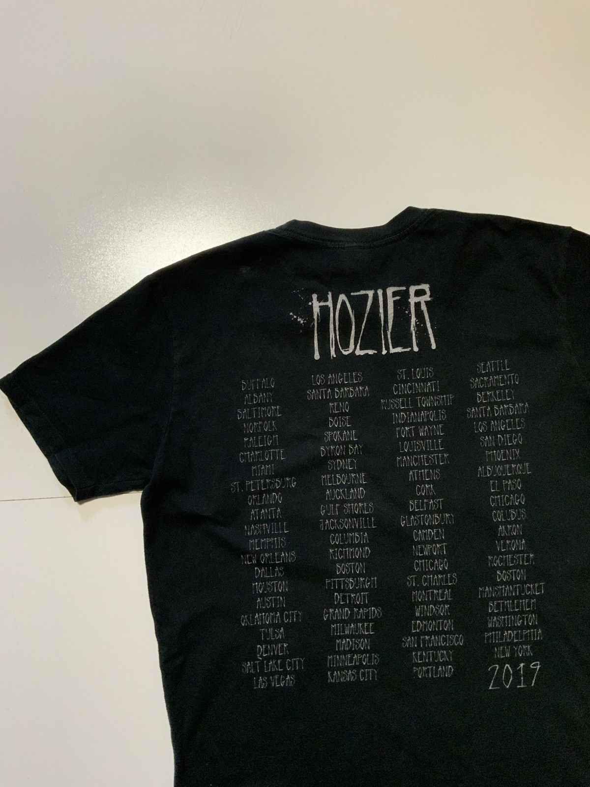 Band Tees Hozier Wasteland Baby Tour Concert Black Graphic T-Shirt Size US S / EU 44-46 / 1 - 4 Thumbnail