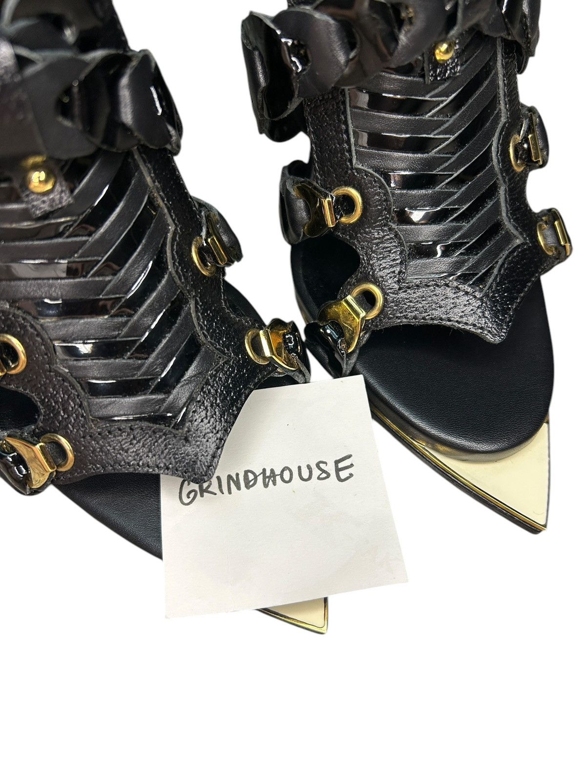 Balenciaga S/S 08 Nicolas Ghesquière Gladiator Heels Size US 8 / IT 38 - 16 Thumbnail