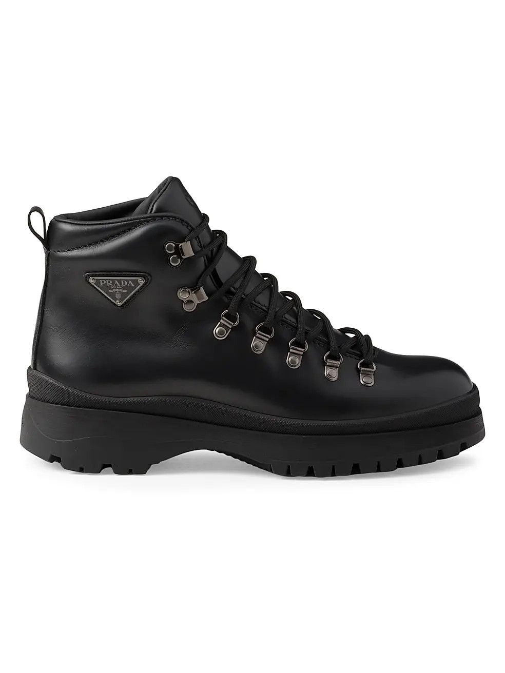 Prada os11x0226 Brixxen Leather Booties In Black Size US 9 / EU 42 - 1 Thumbnail