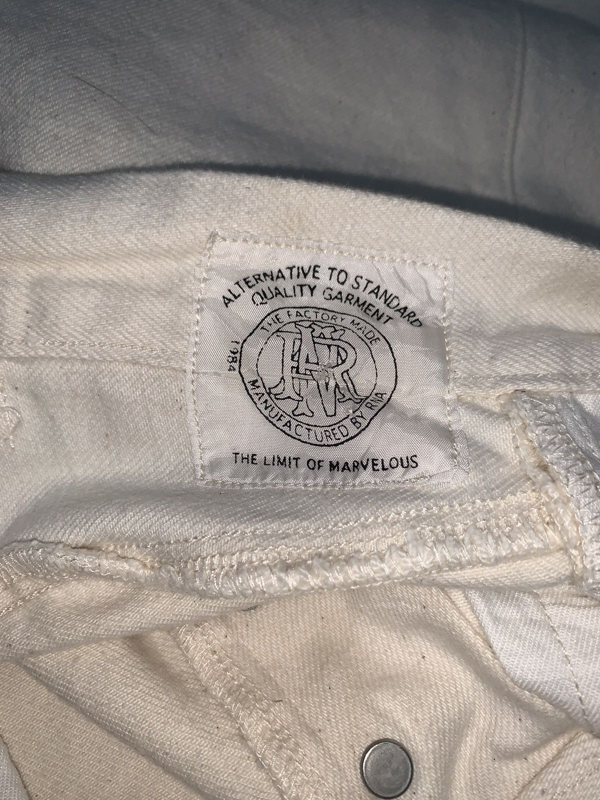 Japanese Brand Vtg RNA INC japan suspenders baggy jeans white Size US 32 / EU 48 - 12 Thumbnail