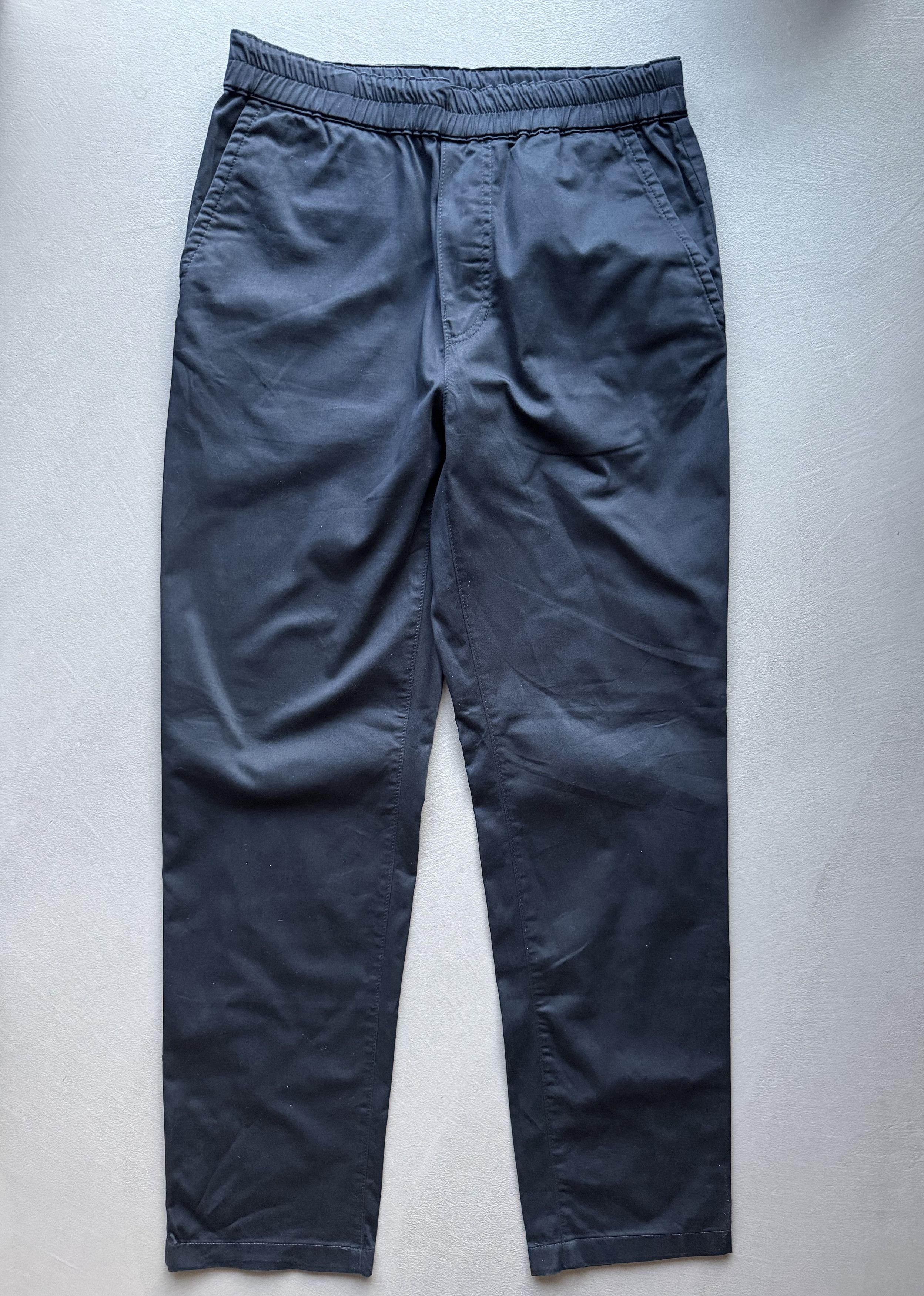 Acne Studios Acne Studios Paco Satin Drawstring Trousers, Navy Size US 30 / EU 46 - 2 Thumbnail