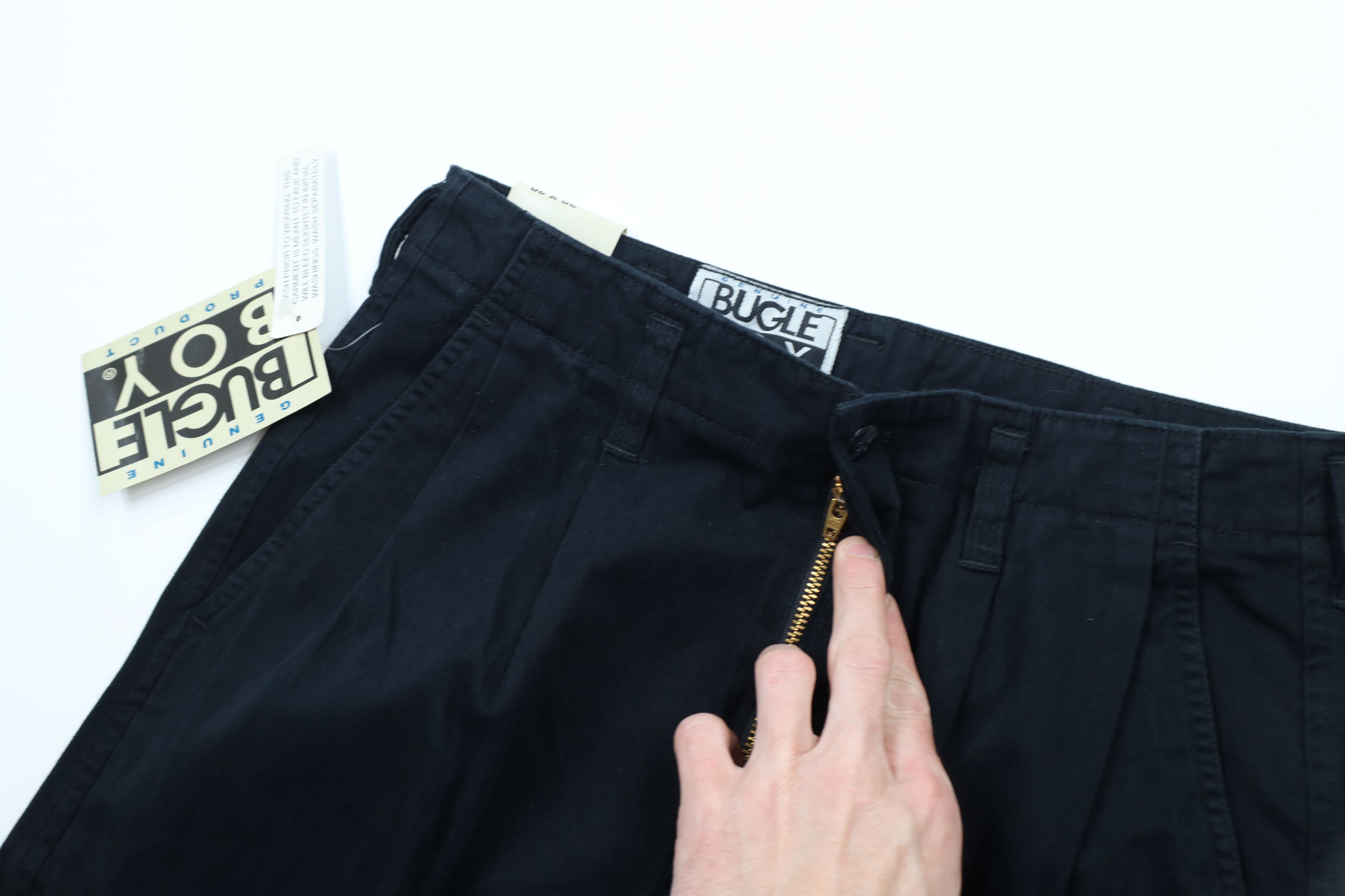 Bugle Boy × Vintage Deadstock Vintage 90s Bugle Boy High Waist Tapered Leg Pants Size US 30 / EU 46 - 5 Thumbnail