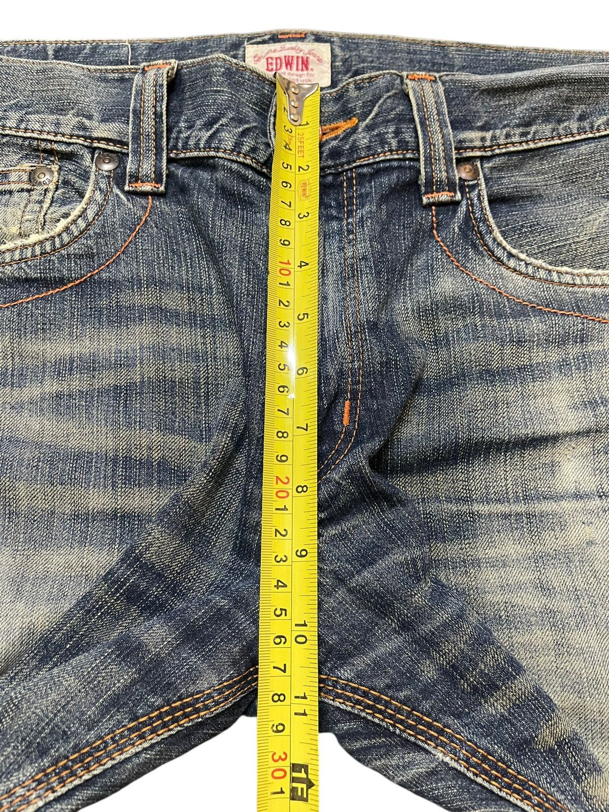 Edwin Vintage Edwin Faded Wash Style Distressed Baggy Jeans Size US 36 / EU 52 - 16 Thumbnail