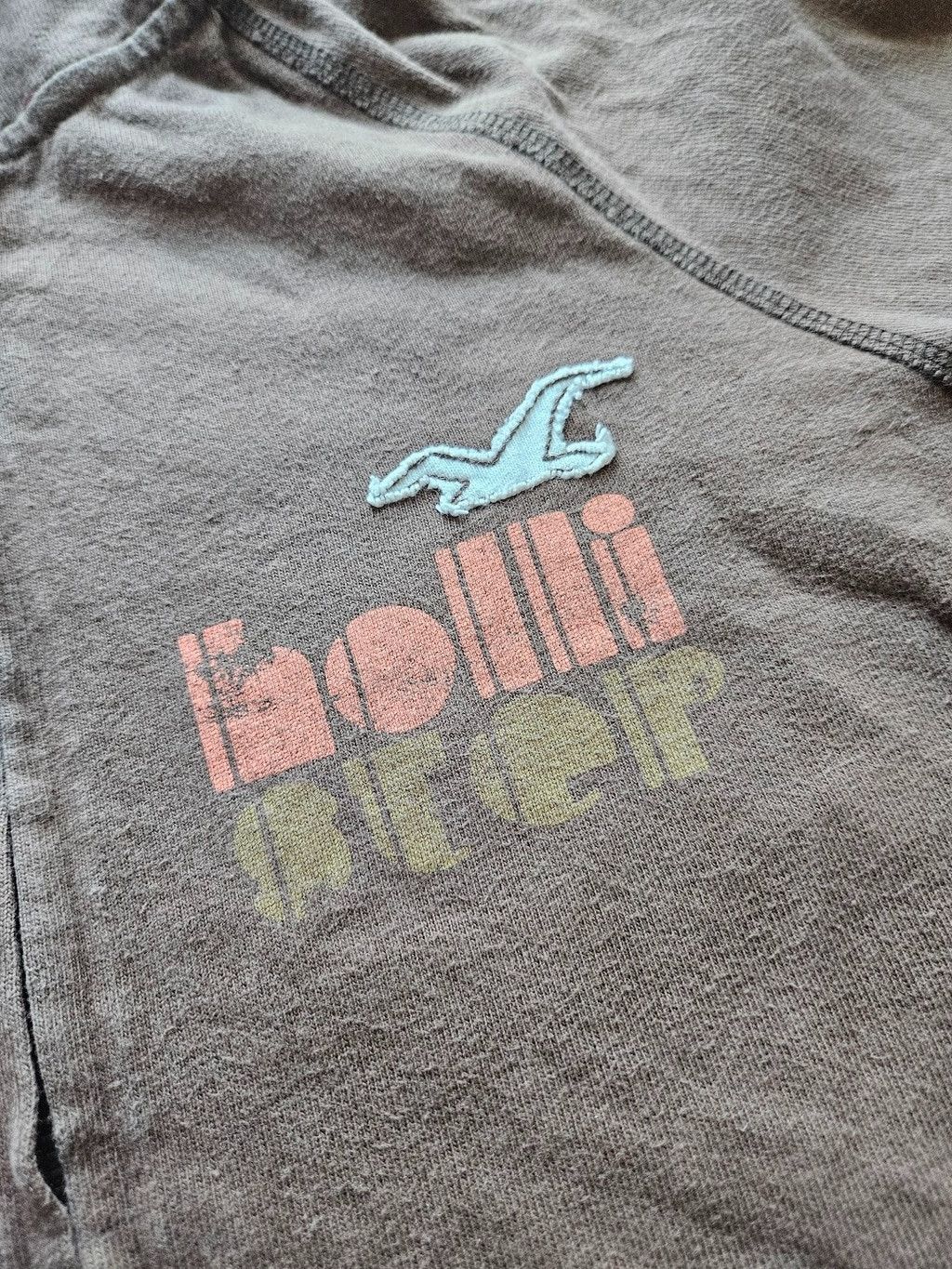 Hollister Hollister Brown Zip Hoodie Large Distressed Surf Graphic Y2K Size L / US 10 / IT 46 - 2 Thumbnail