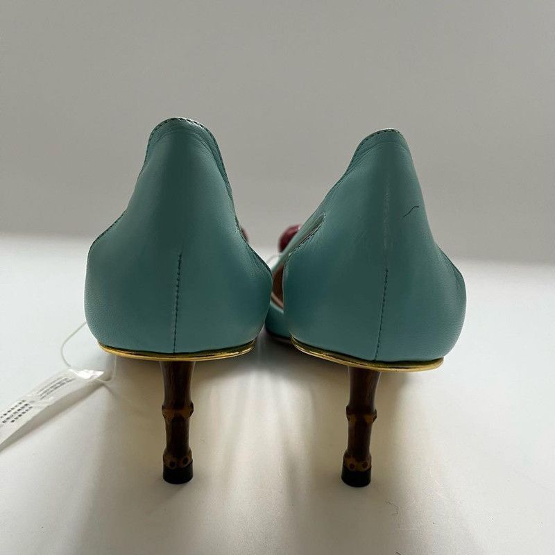 Gucci Gucci Cherry High Heels in Blue - Size US 9.5 / EU 42-43 - 2 Thumbnail