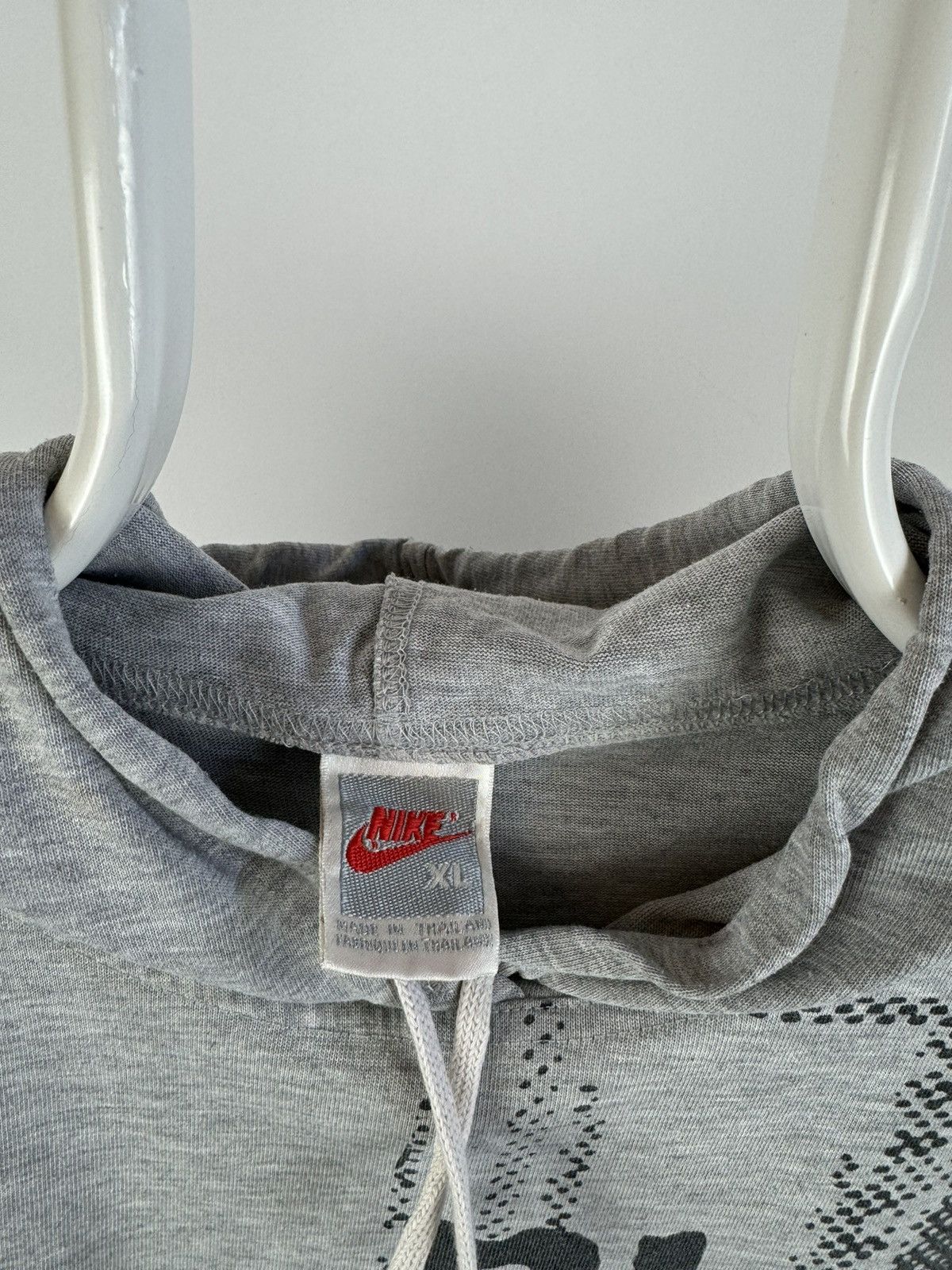 Nike Vintage Nike Hooded Tshirt 90s Size US XL / EU 56 / 4 - 4 Thumbnail