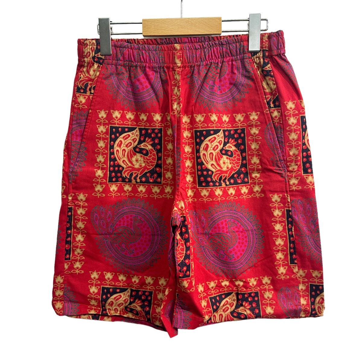 Shorts Basketball Total Pattern Half Pants Red