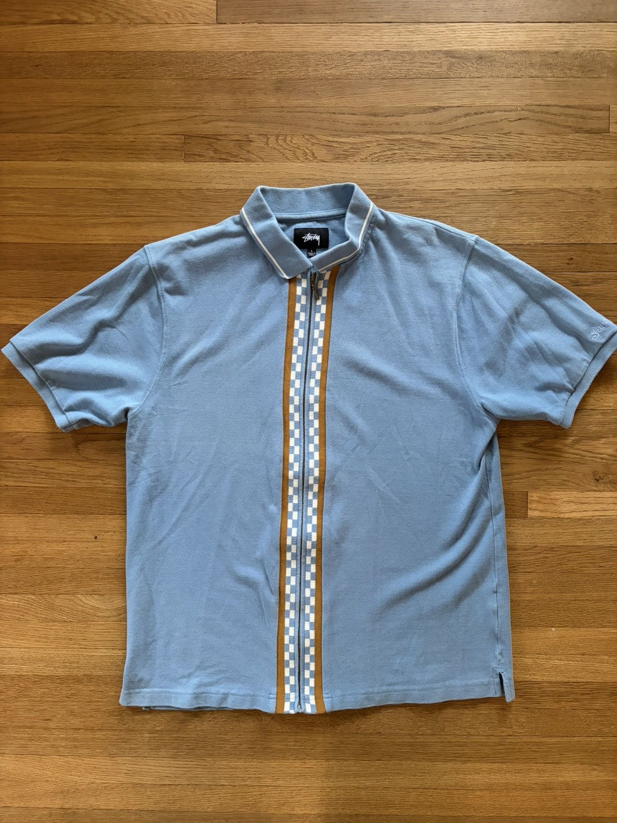 Stussy Zip up Polo Size US L / EU 52-54 / 3 - 1 Thumbnail
