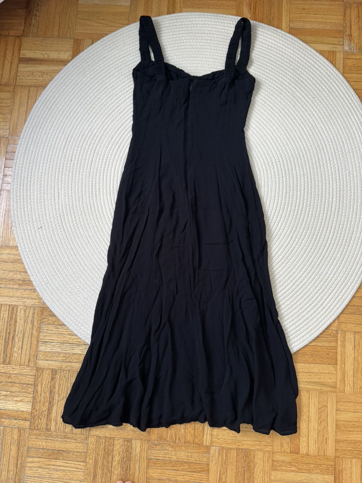 Reformation REFORMATION Peridot Side Slit Dress In Black size US4 Size S / US 4 / IT 40 - 6 Thumbnail