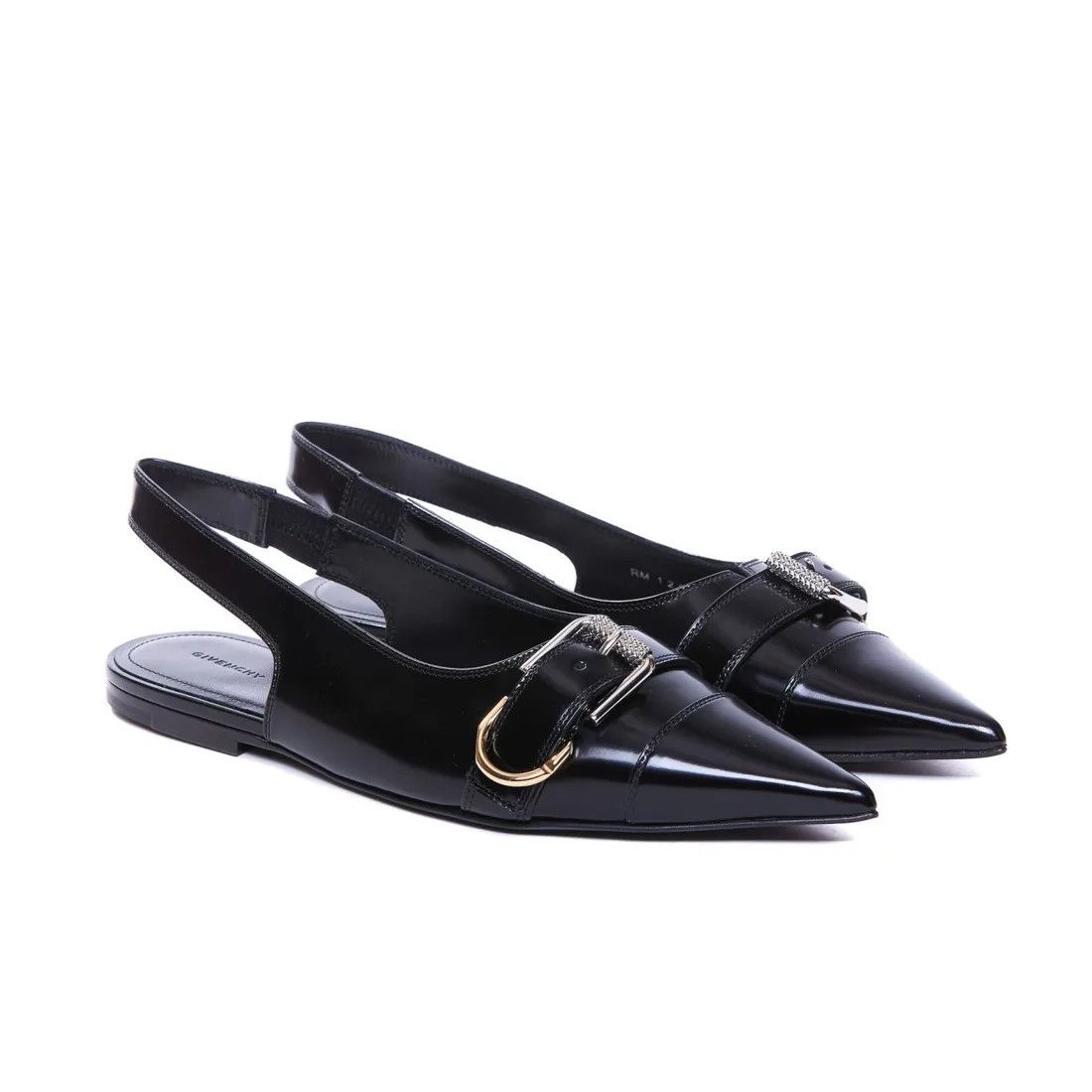 Givenchy o1w1db10525 Slingback Flat in Black Size US 6 / IT 36 - 2 Thumbnail
