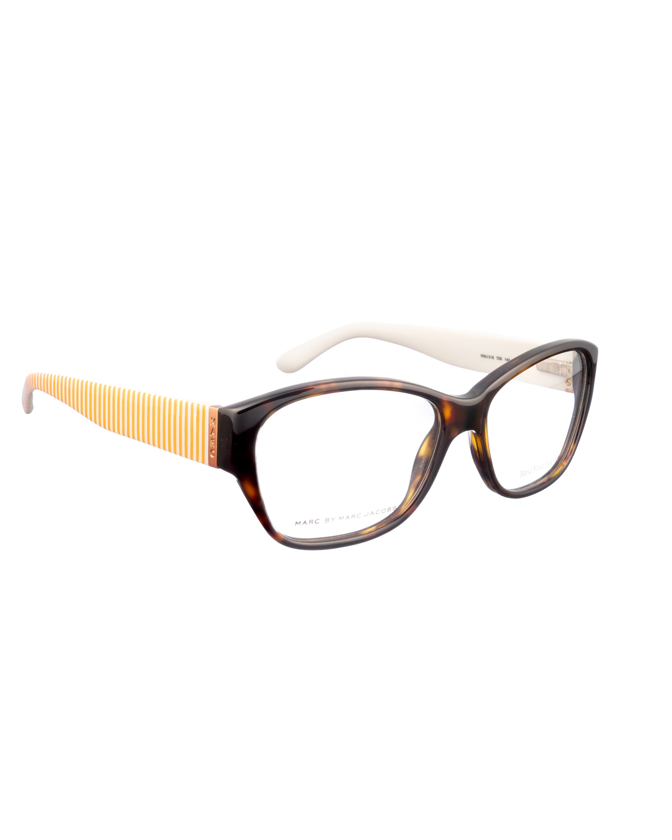 Marc by Marc Jacobs Marc by Marc Jacobs 00s Plastic Orange Stripes Glasses Size ONE SIZE - 1 Thumbnail