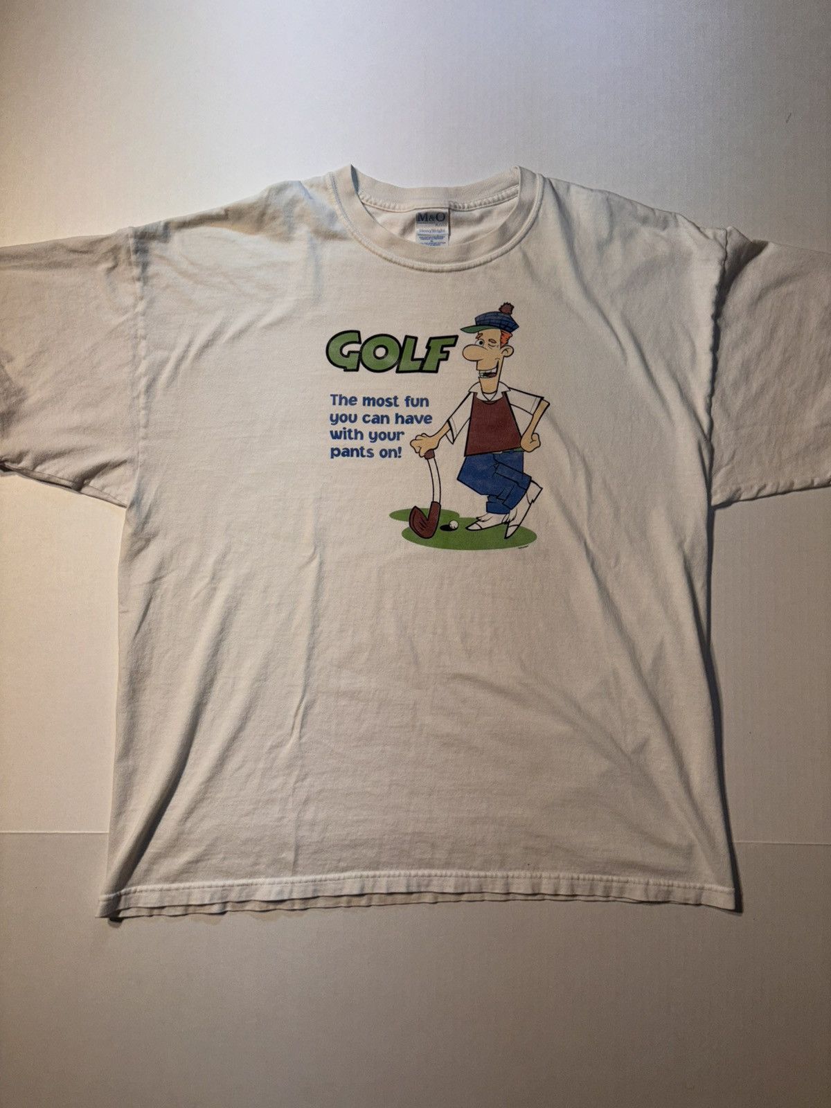 PGA Tour Vtg Golf Most Fun Cartoon Humor Joke Parody Y2K Mens T-shirt Size US XL / EU 56 / 4 - 1 Thumbnail