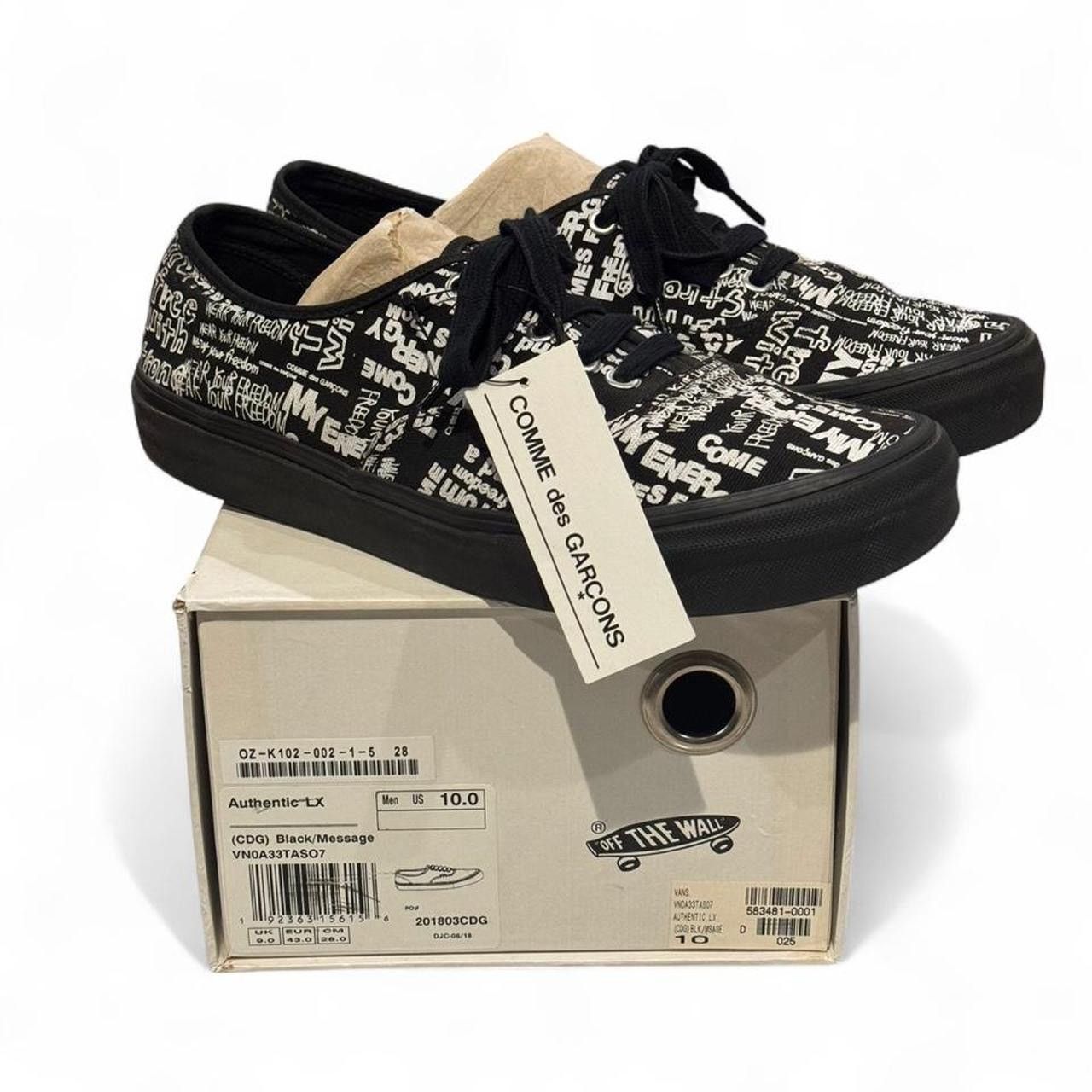 Comme des Garcons × Vans CDG x Vans Authentic Sneakers (Curved 