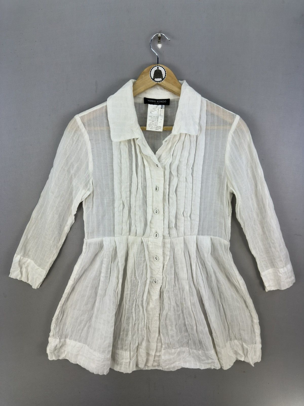 Japanese Brand Yoshi Kondo Paris Blouse Size XS / US 0-2 / IT 36-38 - 1 Thumbnail