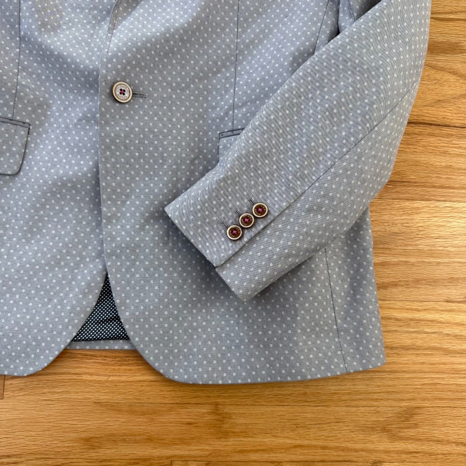 Ted Baker Ted Baker Grey Dotted Sports Coat Small Size US S / EU 44-46 / 1 - 9 Thumbnail