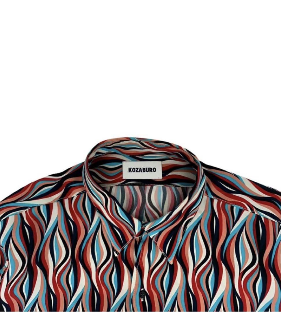 KOZABURO KOZABURO Patterned Long Sleeve Shirt Red M Size US M / EU 48-50 / 2 - 2 Thumbnail