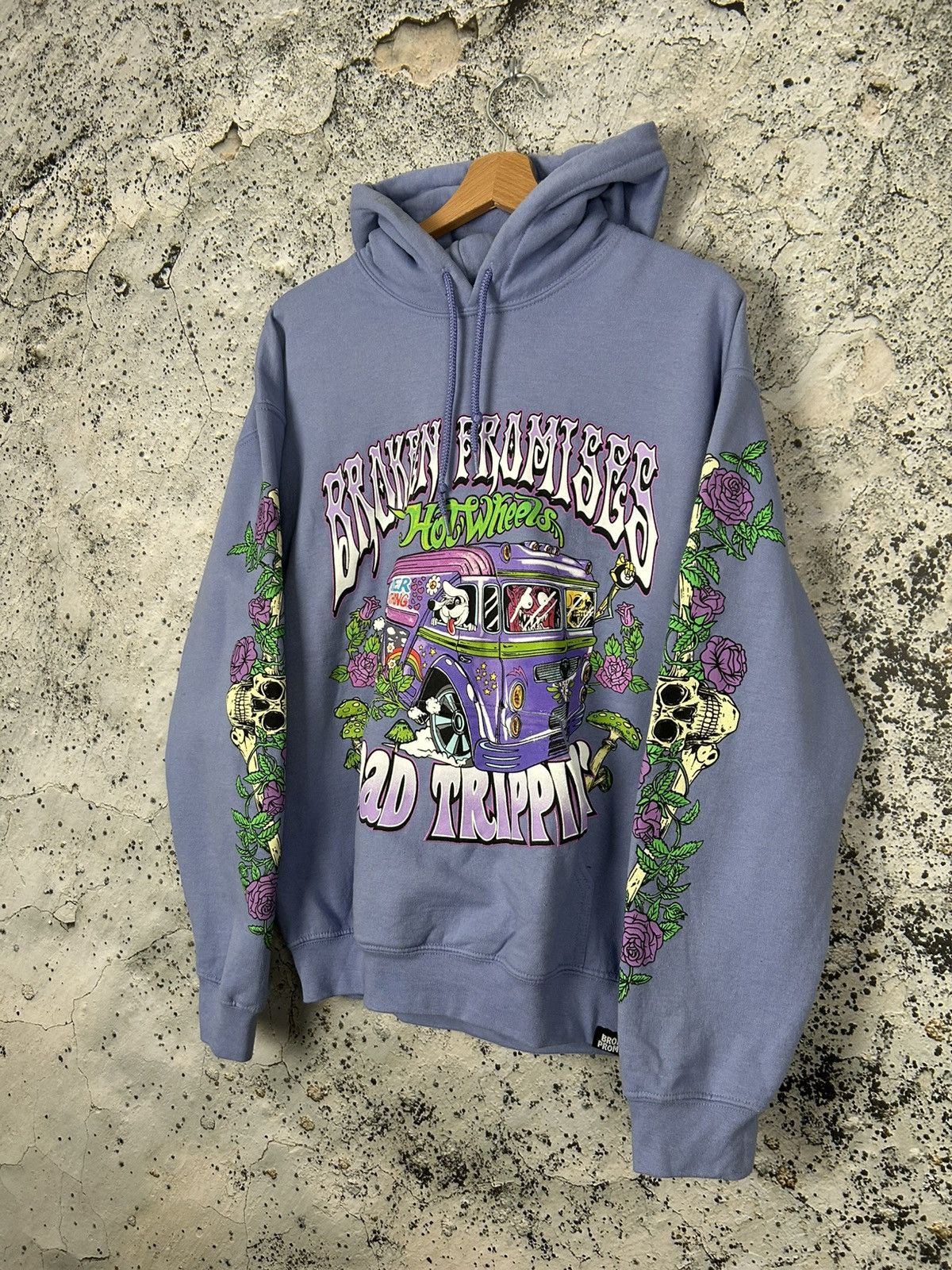 Vintage Hot Wheels Broken Promises Hoodie Graphic Racing Streetwear Size US M / EU 48-50 / 2 - 2 Thumbnail