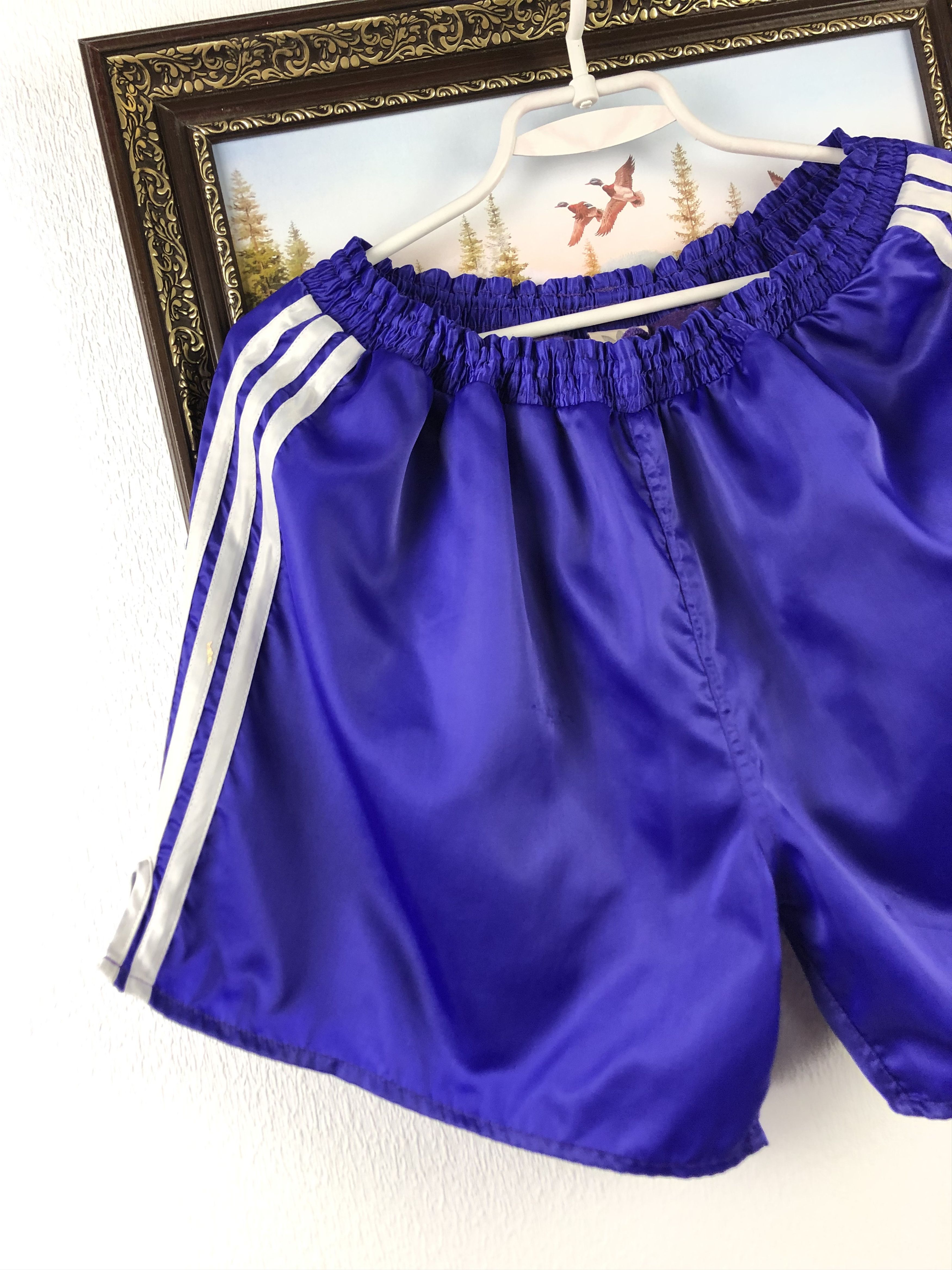 Adidas Vintage 90's Adidas Nylon Athletic Shorts Run Mens Sport Size US 34 / EU 50 - 2 Thumbnail
