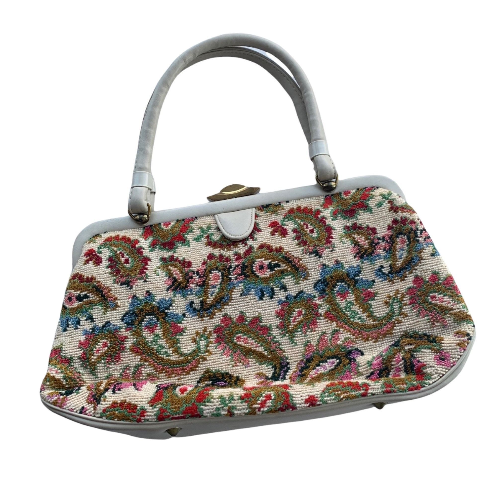 Vintage Vintage Garay Tapestry Grandmacore Satchel Purse Size ONE SIZE - 1 Thumbnail