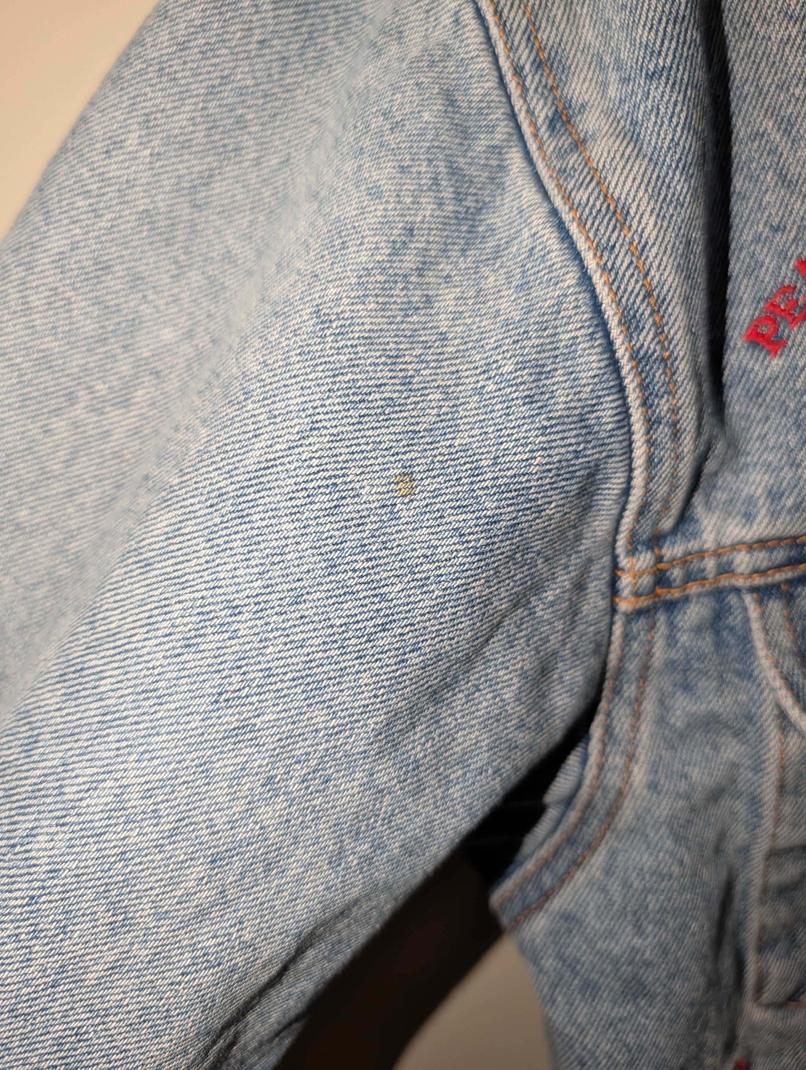 Disney Vtg Disney Mickey Mouse Peace Love Denim Jacket JUNIOR Size S / US 4 / IT 40 - 6 Thumbnail