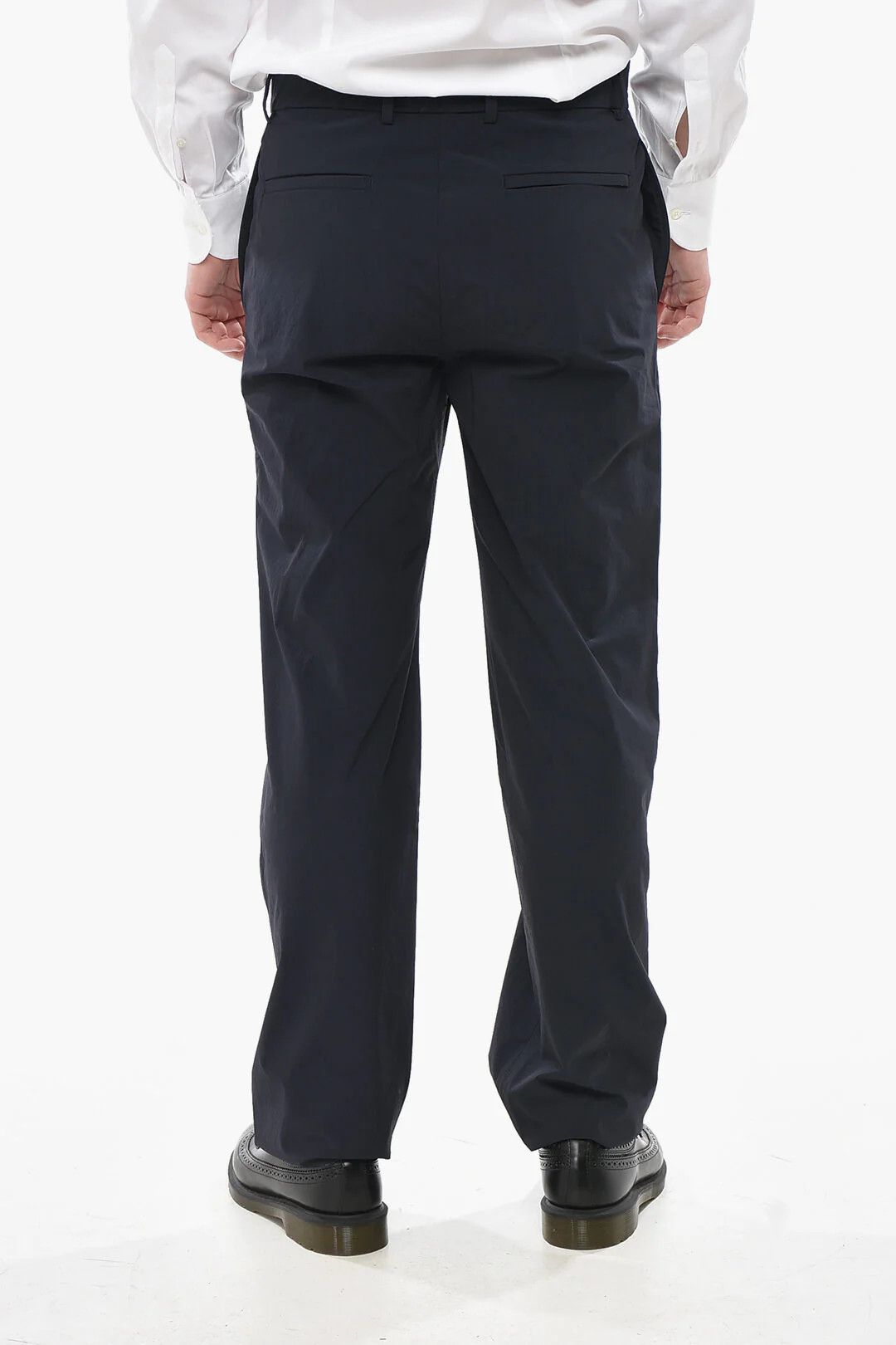 Givenchy og1mm0326 Elasticized Nylon Straight-Leg Chino Pant in Blue Size US 34 / EU 50 - 2 Thumbnail