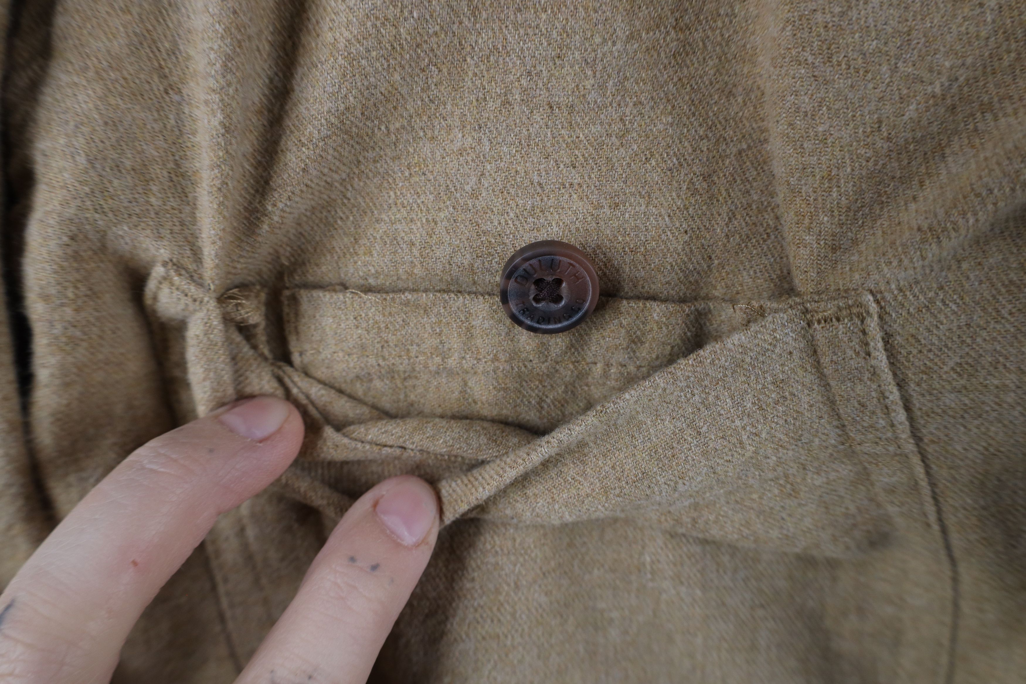 Duluth Trading Company × Vintage Duluth Trading Co Flannel Collared Button Down Shirt Beige Size US L / EU 52-54 / 3 - 6 Thumbnail