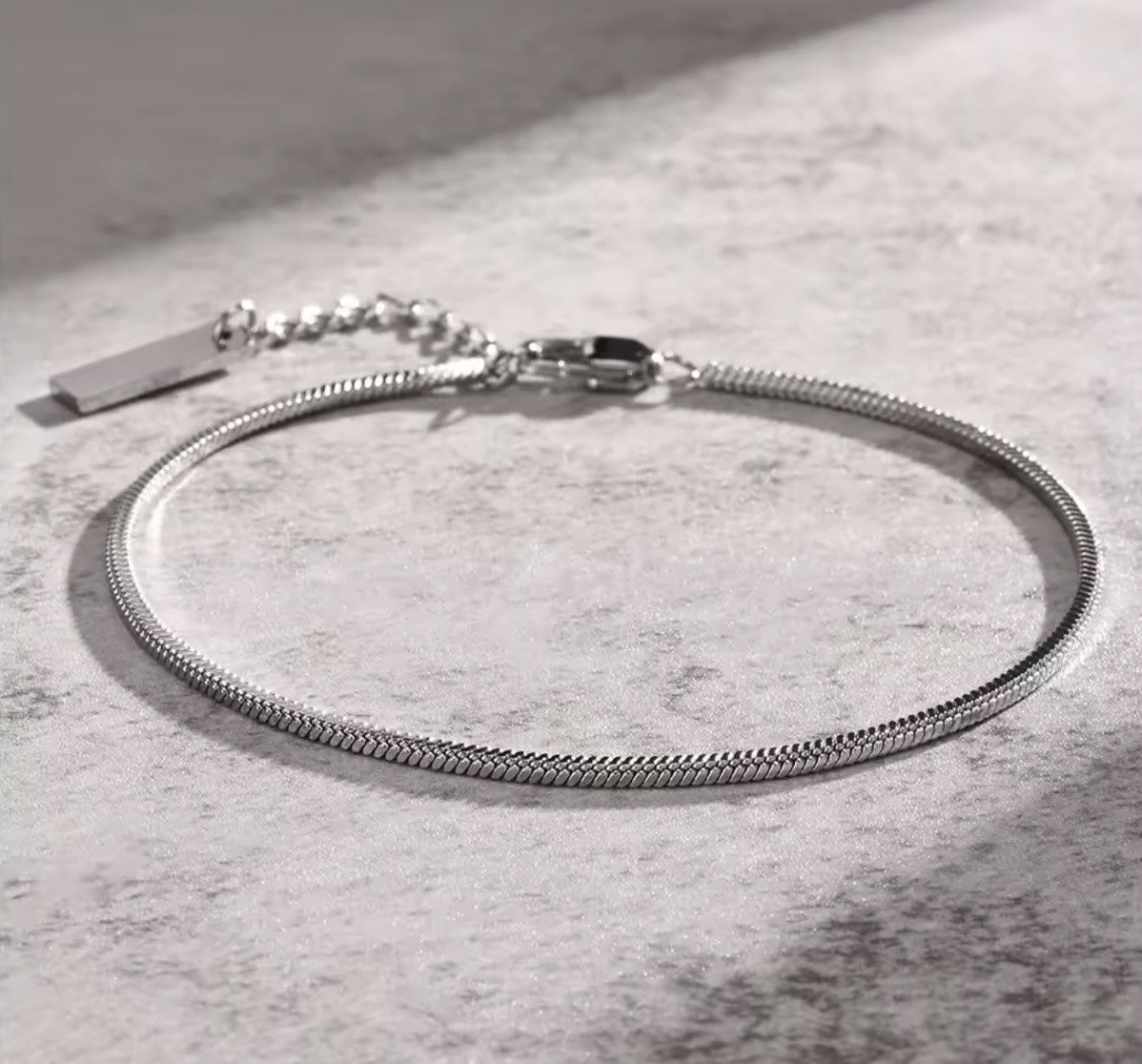 Jewelry Classic silver rope chain bracelet Size ONE SIZE - 4 Thumbnail