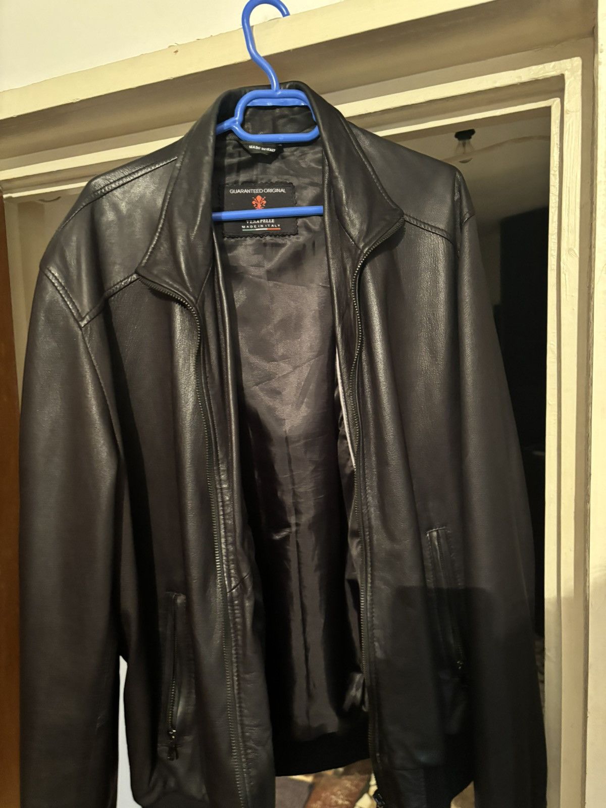 Vera Pelle Black leather jacket Vera Pelle Size US L / EU 52-54 / 3 - 3 Thumbnail