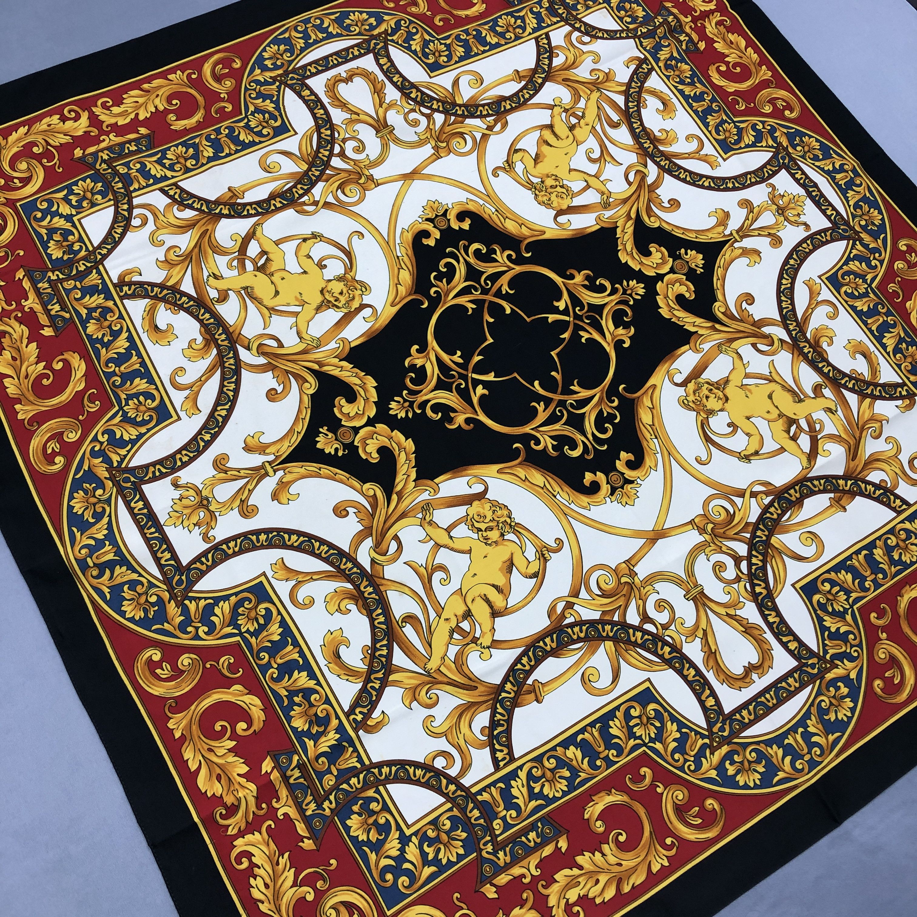 Japanese Brand Vintage Marcogalo SILK Scarf Twill Stole Wraps Scarves Size ONE SIZE - 4 Thumbnail