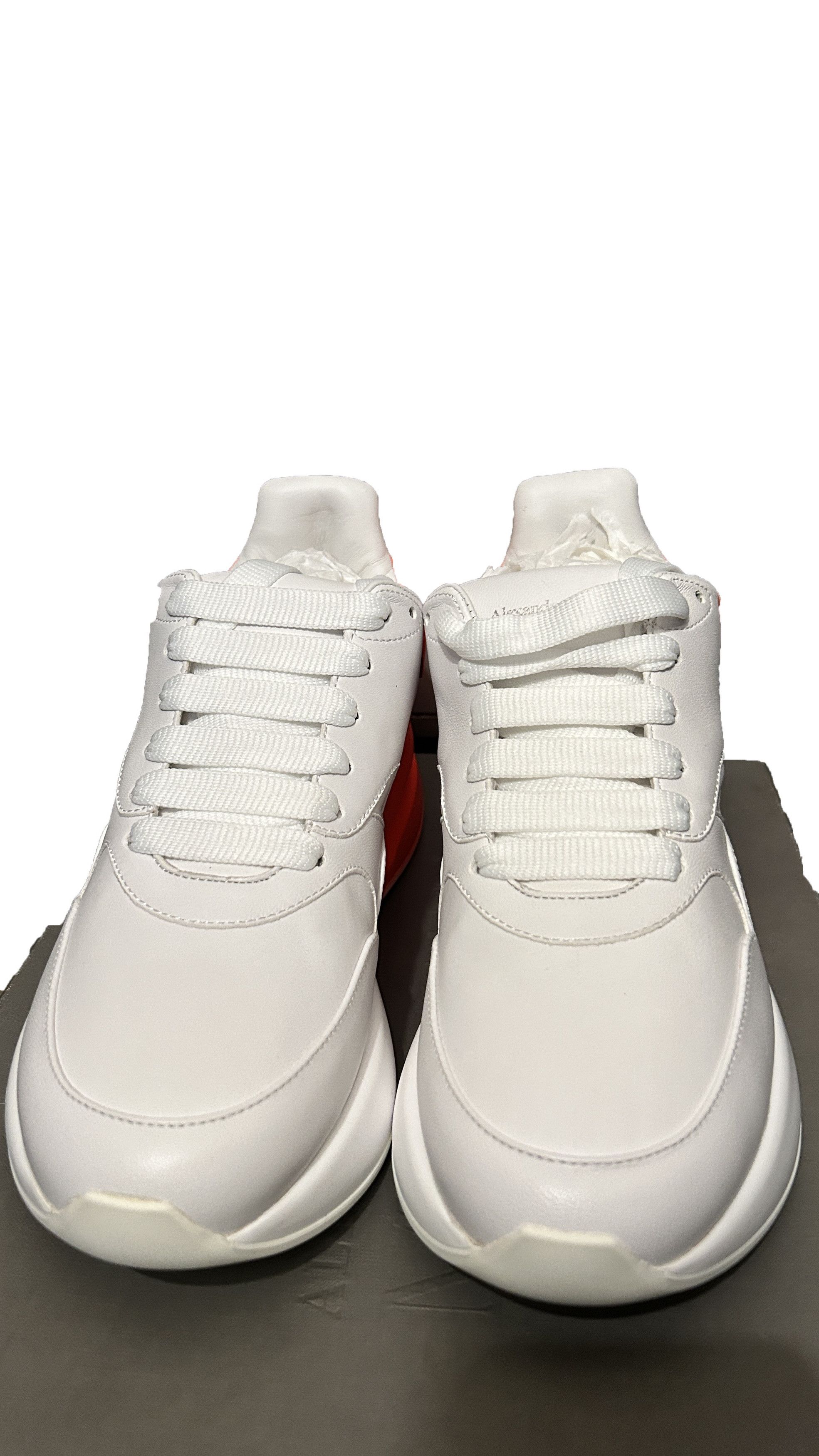 Alexander McQueen Alexander McQueen Oversized Sneakers White Orange Platform Size US 6 / EU 39 - 3 Thumbnail