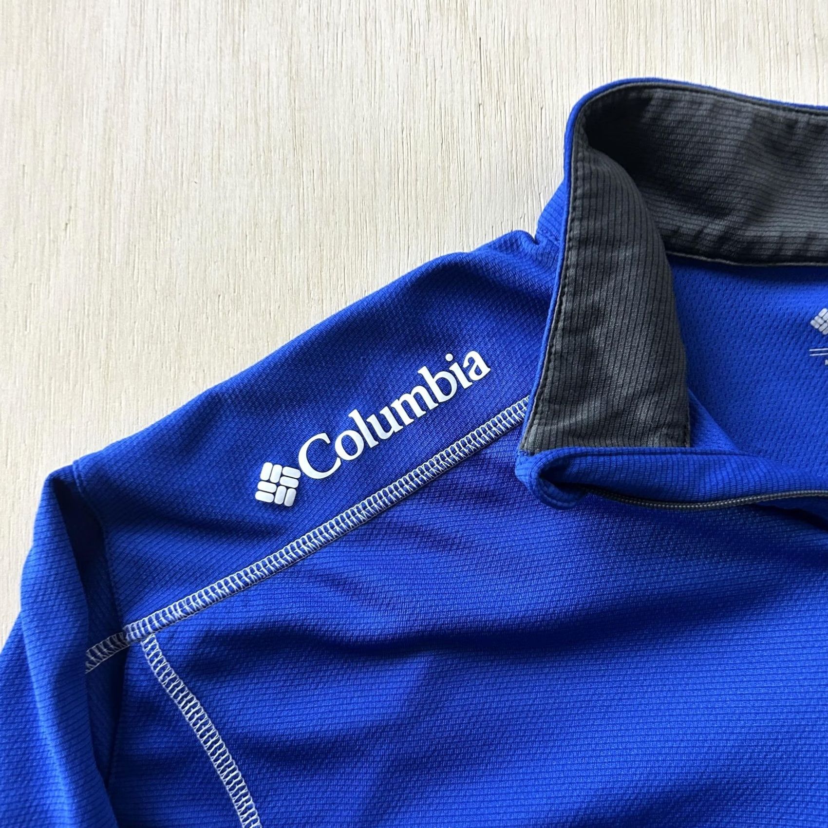 Vintage Columbia Pullover Shirt Mens XL Blue 1/4 Zip Mock Neck Long Sleeve Golf Top Size US XL / EU 56 / 4 - 2 Thumbnail