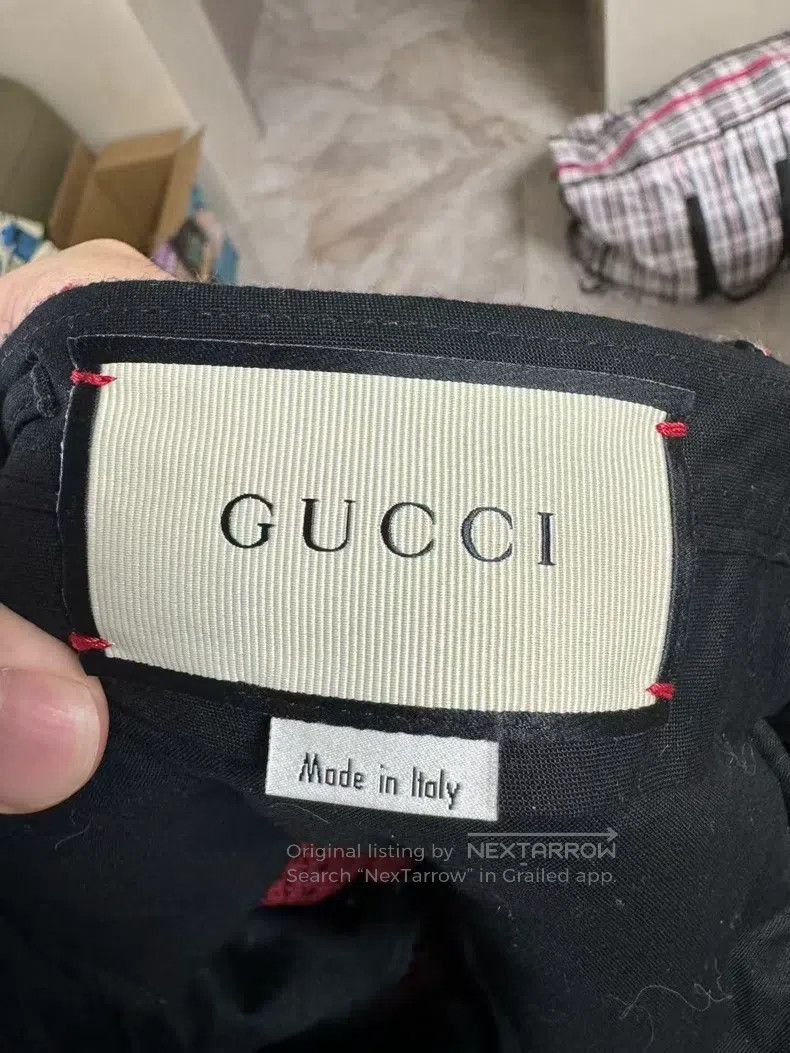 Gucci Gucci Knitted full-print double G logo diamond-shaped jacq Size US 26 / EU 42 - 3 Thumbnail