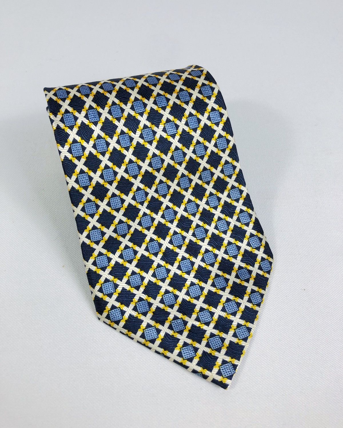 Givenchy Rare Givenchy Checkered Silk Tie Size ONE SIZE - 1 Thumbnail