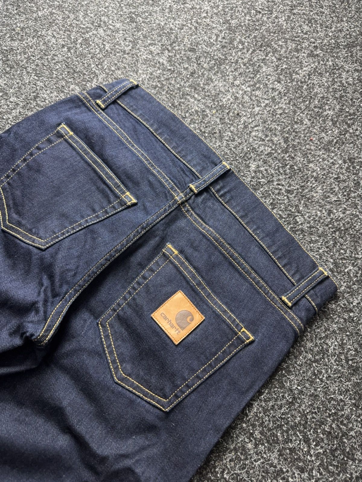 Carhartt 00s Carhartt Rebel Pant Raw Indigo Denim Workwear Jeans Size US 28 / EU 44 - 16 Thumbnail