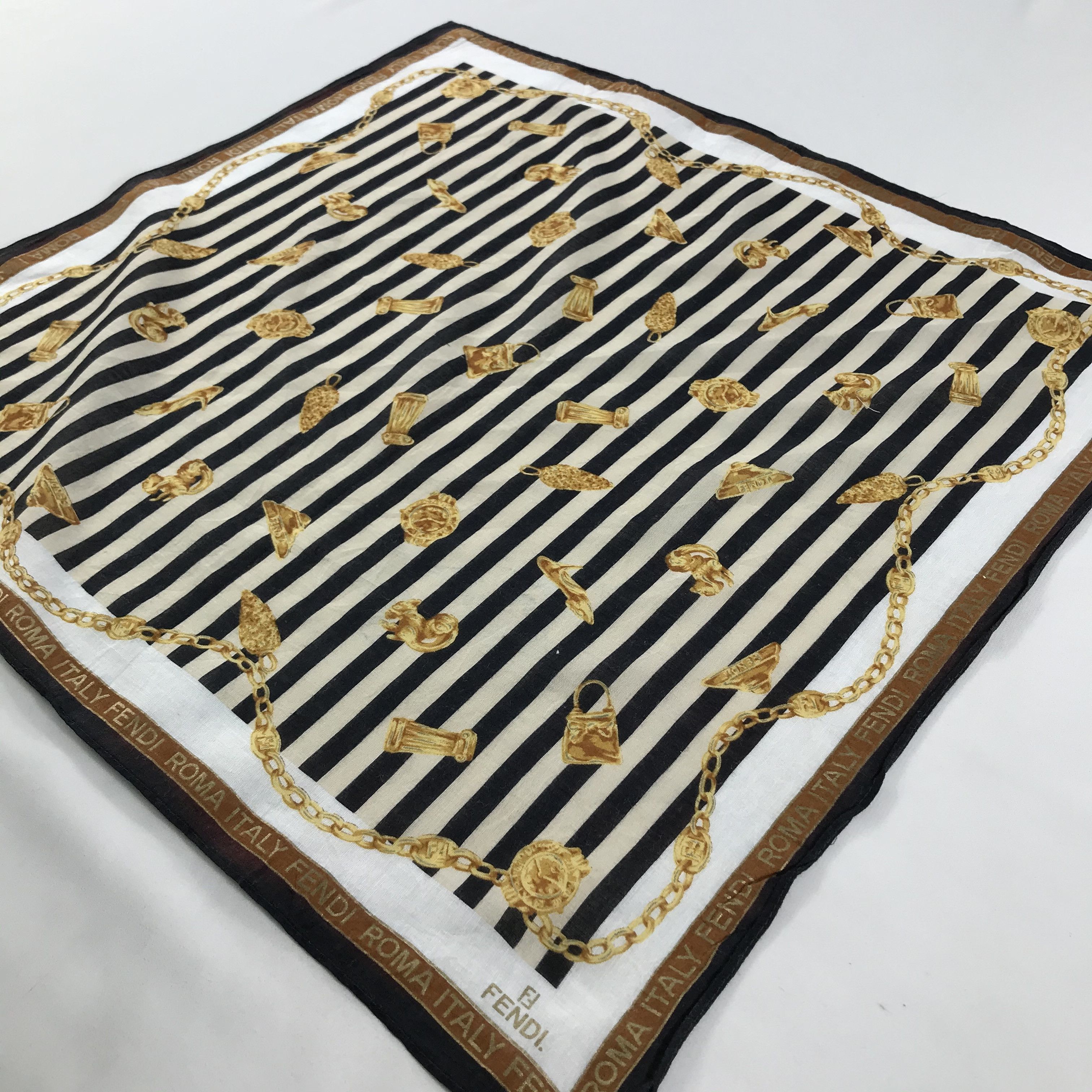 Vintage Vintage Fendi Bandana / Handkerchief / Neckerchief - S1537 Size ONE SIZE - 2 Thumbnail