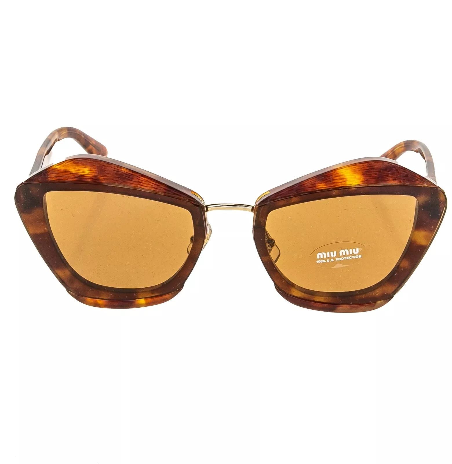 Miu Miu MIU MIU CHARM MU01XS Honey Luxury Fashion Sunglasses 01X Size ONE SIZE - 8 Thumbnail