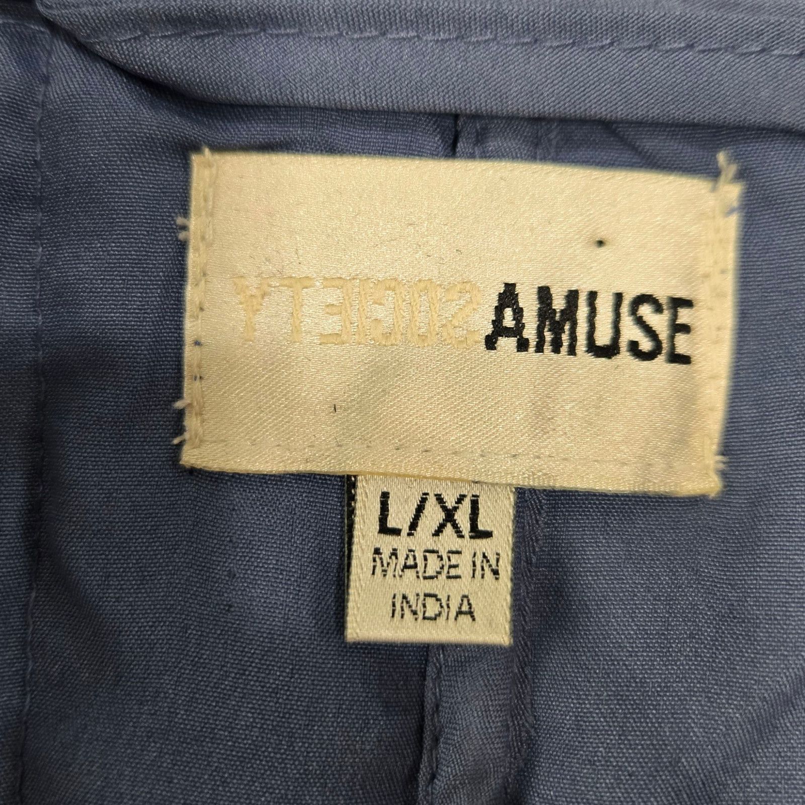 Other Amuse Society Blue Quilted Cotton Jacket Oversized Large/XL Size XL / US 12-14 / IT 48-50 - 5 Thumbnail