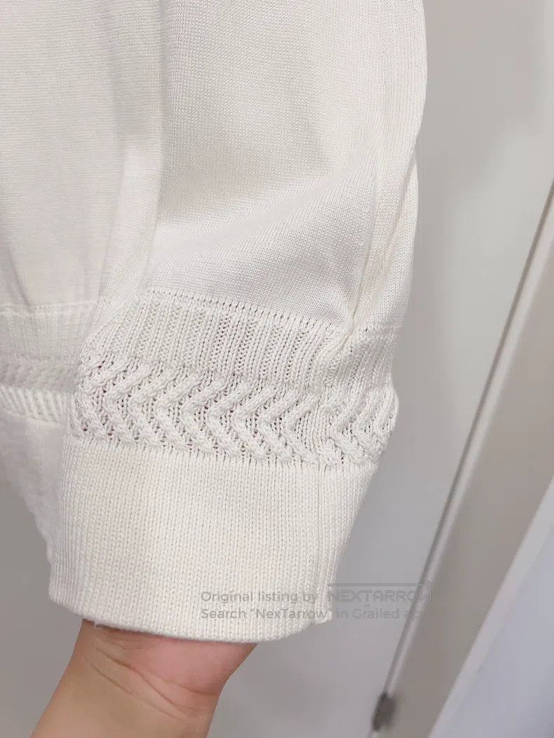 Hermes Hermes White Knit Short Sleeve T-Shirt Size XS / US 0-2 / IT 36-38 - 3 Thumbnail