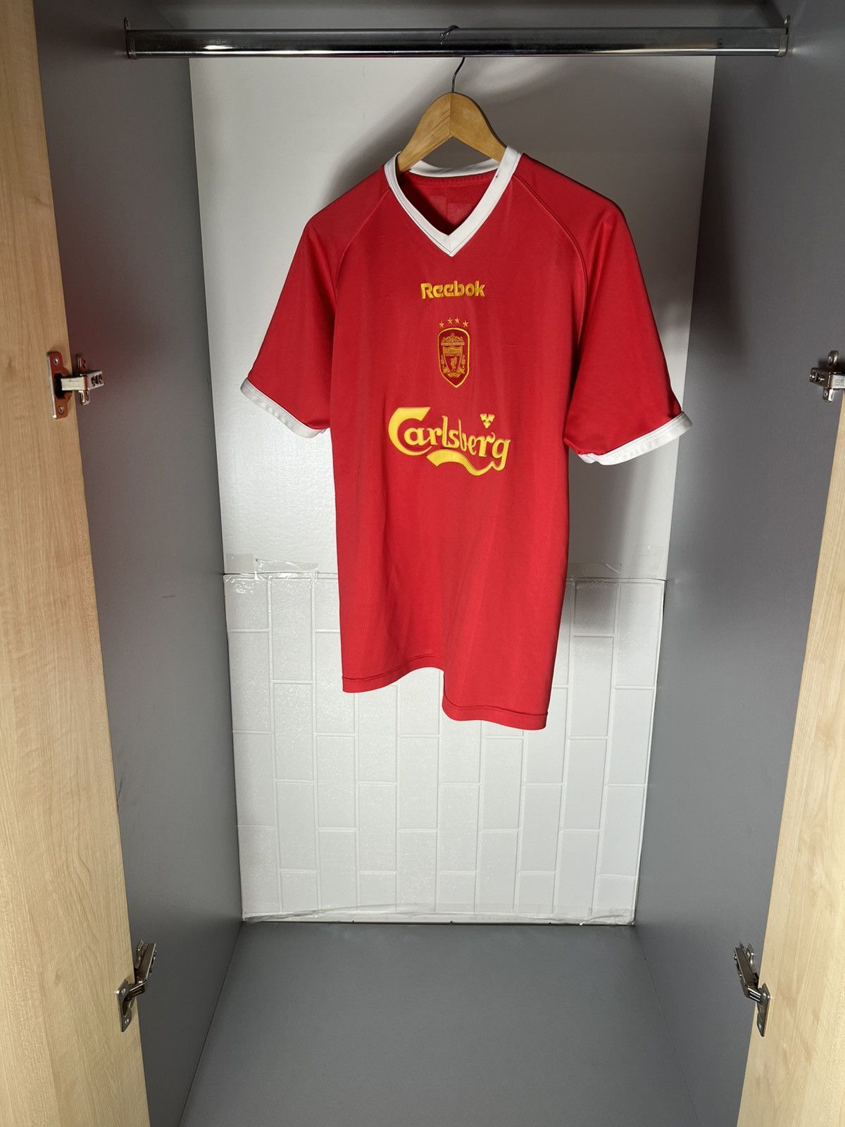 Reebok VINTAGE REEBOK FC LIVERPOOL ENGLAND SOCCER JERSEY RETRO 90s Size US M / EU 48-50 / 2 - 9 Thumbnail