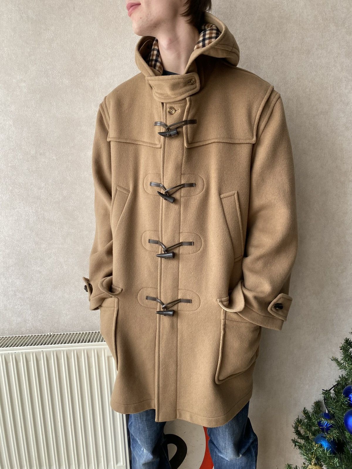 Aquascutum Vintage Aquascutum Duffle Wool Coat Asian Fit Size US XL / EU 56 / 4 - 3 Thumbnail