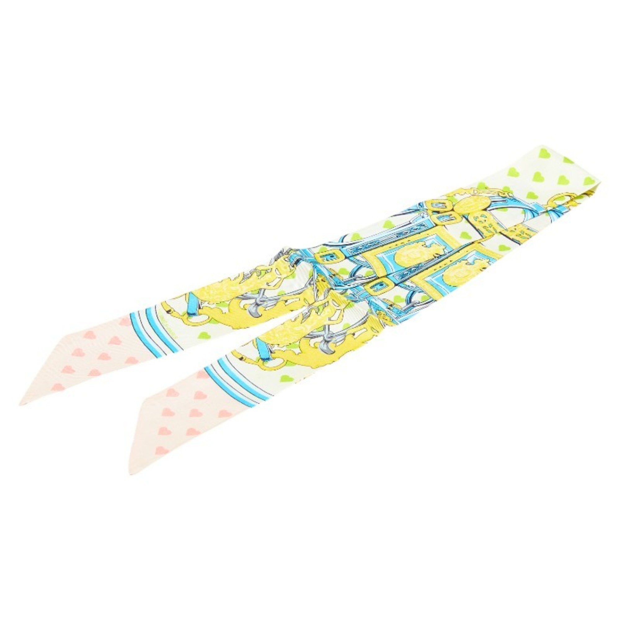 Hermes Hermès Twilly Brides de Gala Love Heart Scarf, Multicolor