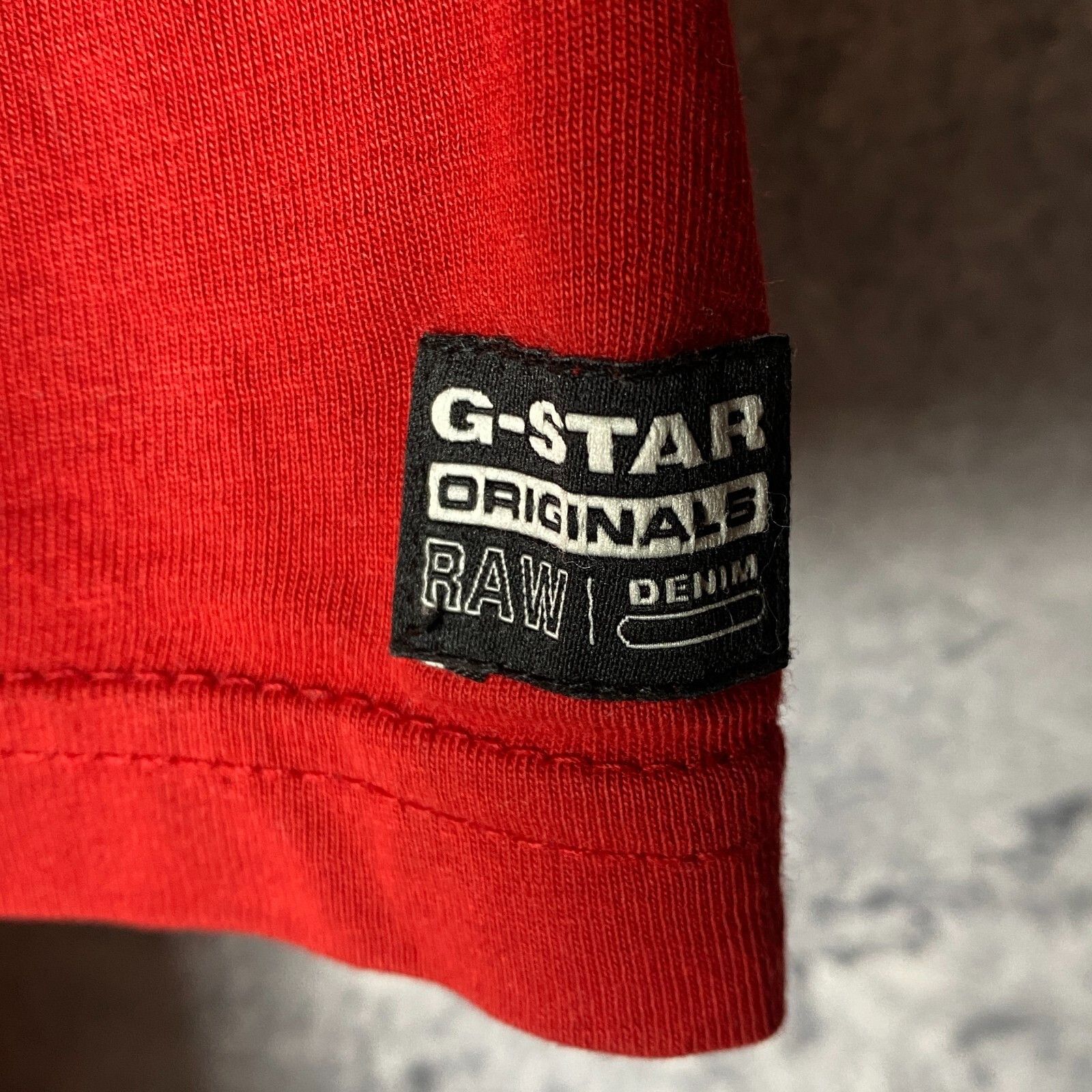 G-Star G Star Raw Tee Men's Size M Red Short Sleeve ` Size US M / EU 48-50 / 2 - 4 Thumbnail