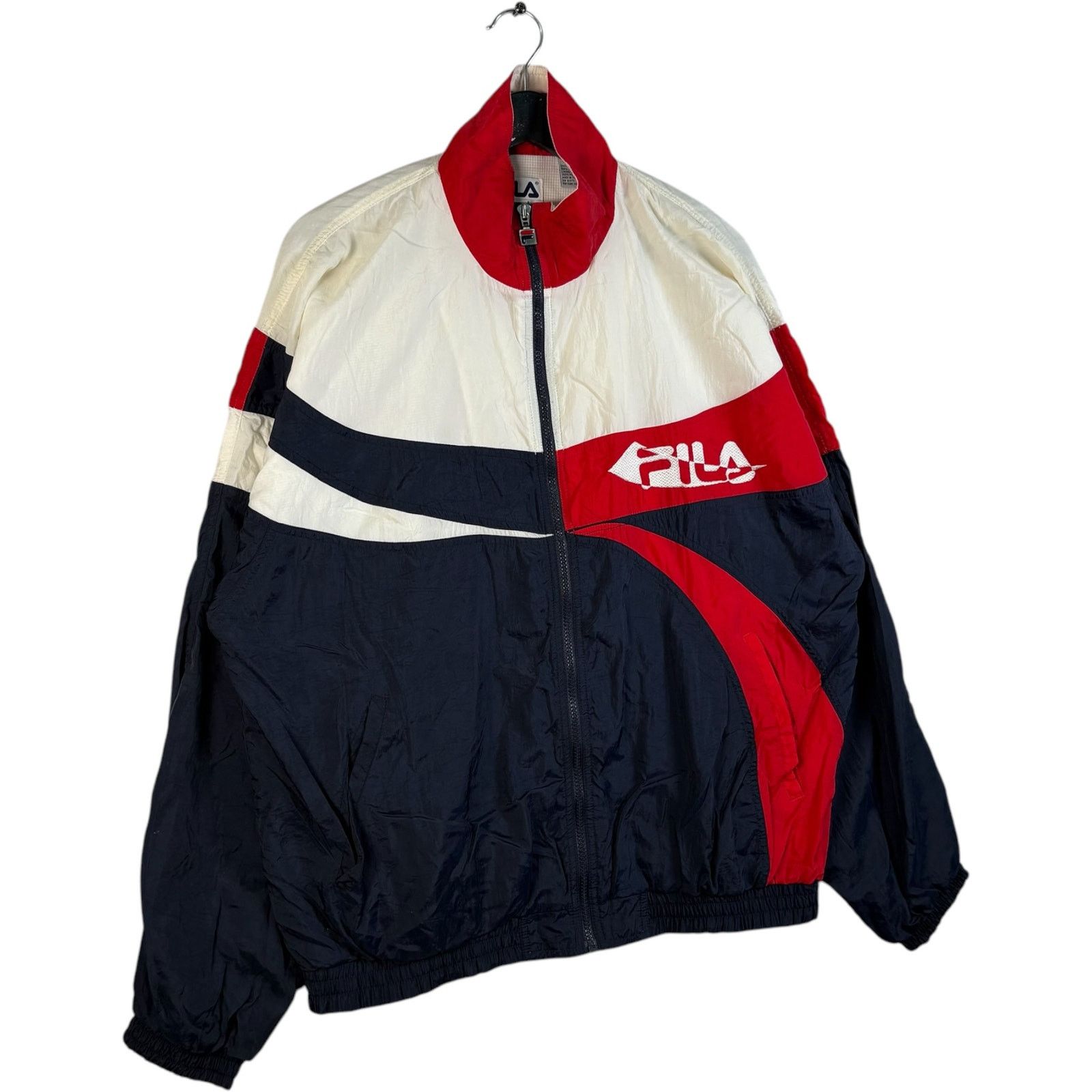 Fila Vintage FILA Fill Zip Windbreaker XL Size US XL / EU 56 / 4 - 4 Thumbnail