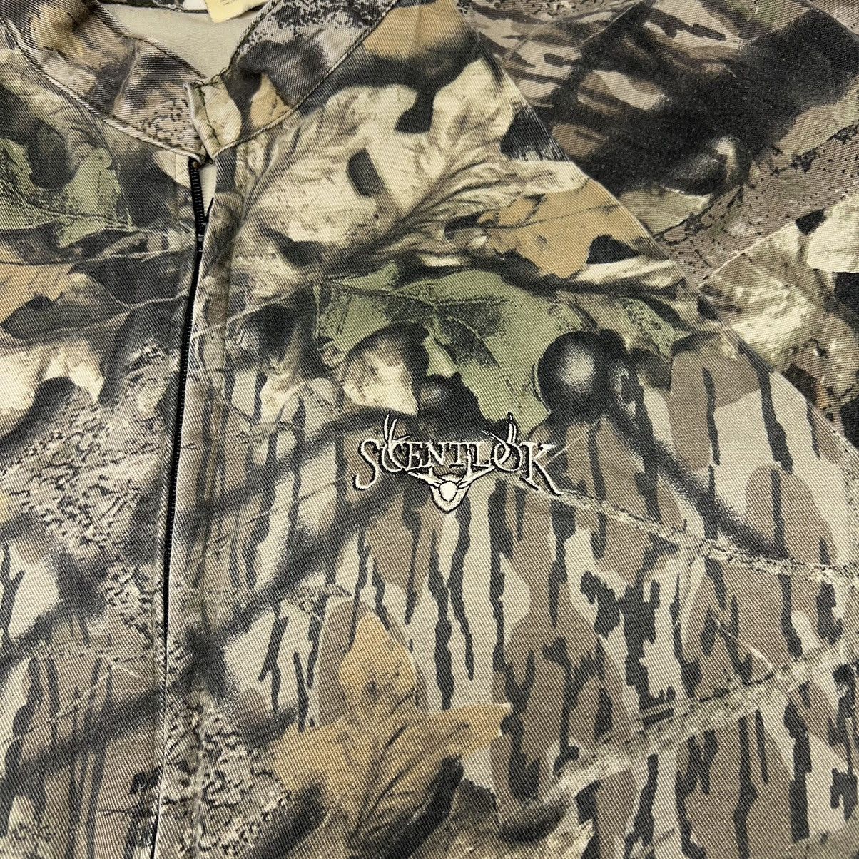 Vintage VTG Scentlock Jacket Camo Green Hunting Camouflage Mock Neck Size US XXL / EU 58 / 5 - 6 Thumbnail