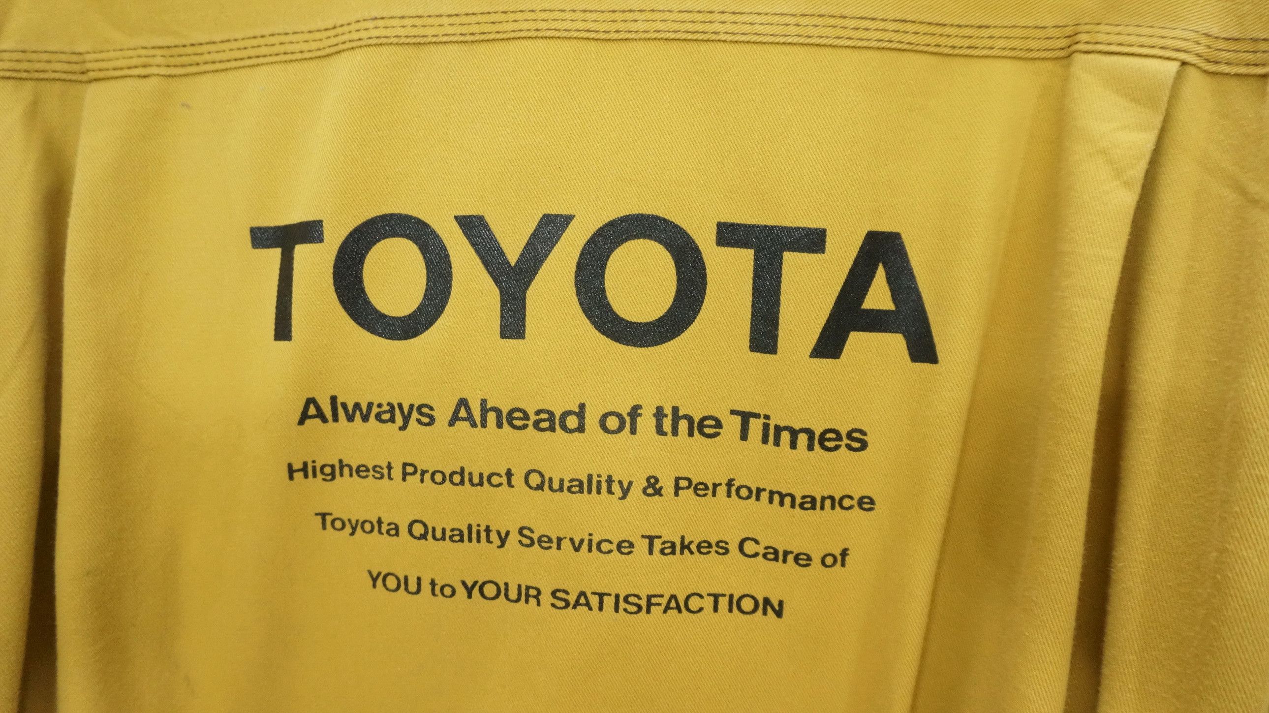 Japanese Brand Vintage TOYOTA Mustard Uniform coverall Size US 31 - 10 Thumbnail