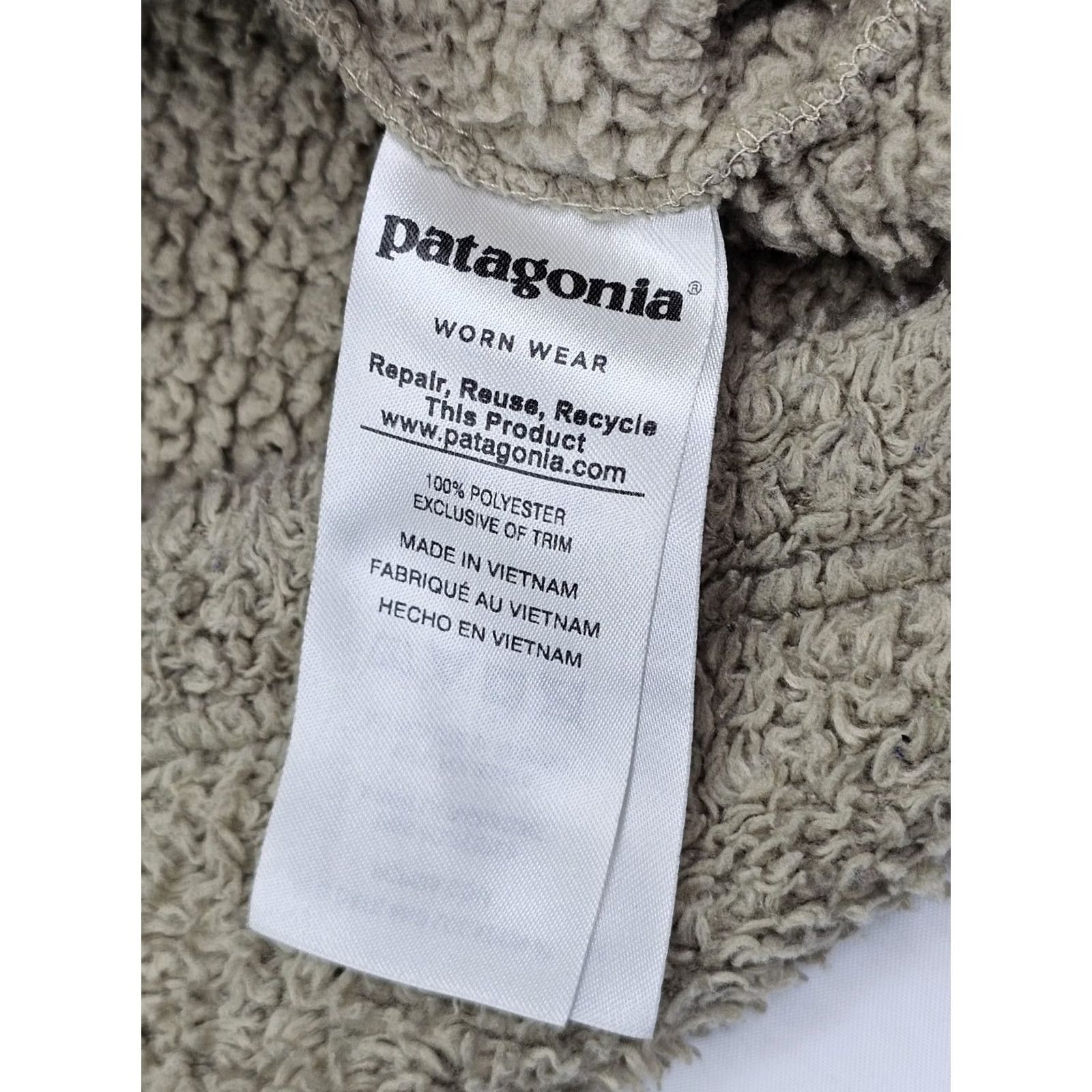 Patagonia Patagonia Los Gatos 1/4-Zip Deep Pile Sherpa Pullover Sweater Women S Beige Mock Size S / US 4 / IT 40 - 4 Thumbnail