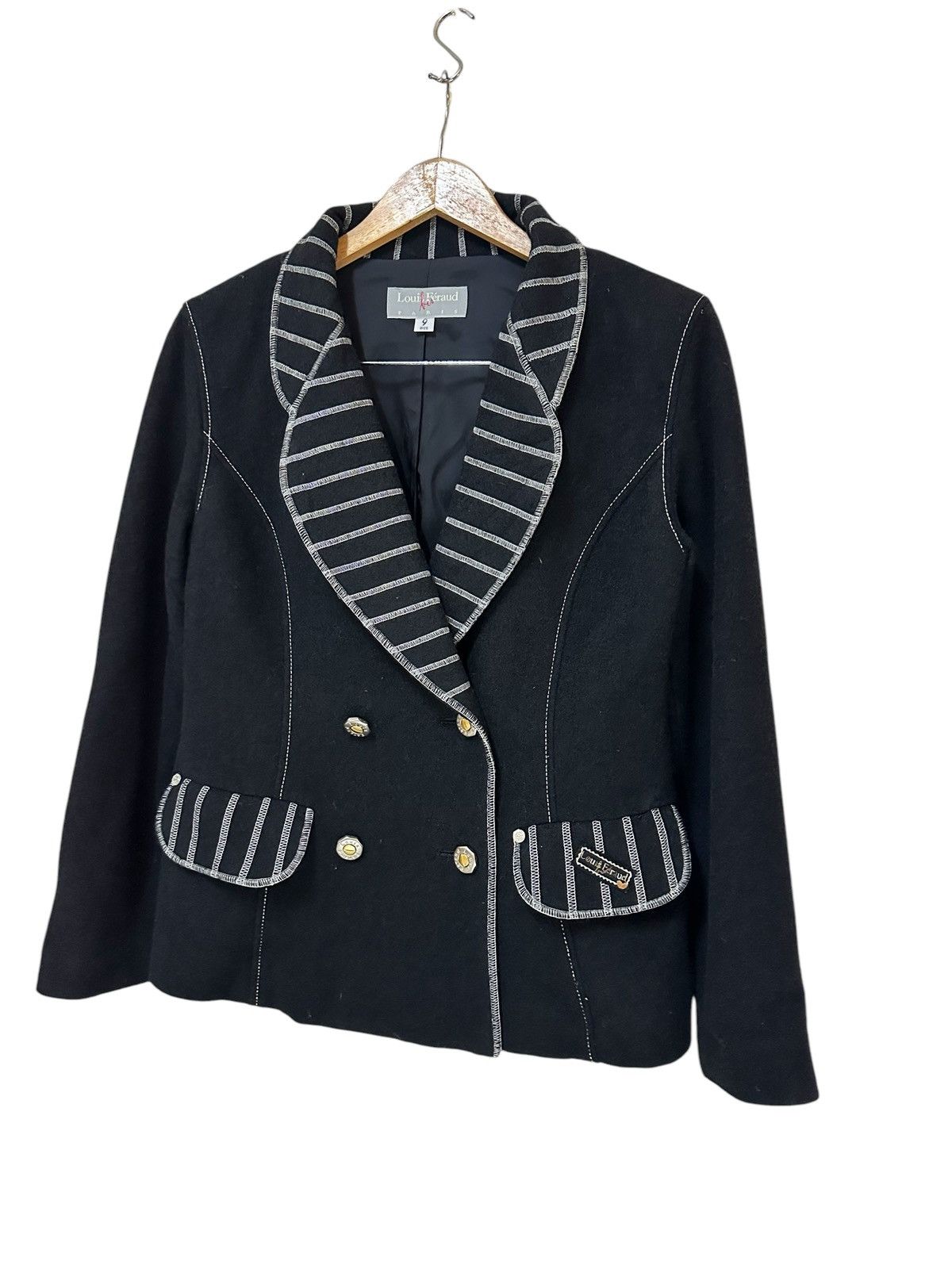 Louis Feraud Louis Feraud Women Jacket Wool Size M / US 6-8 / IT 42-44 - 2 Thumbnail